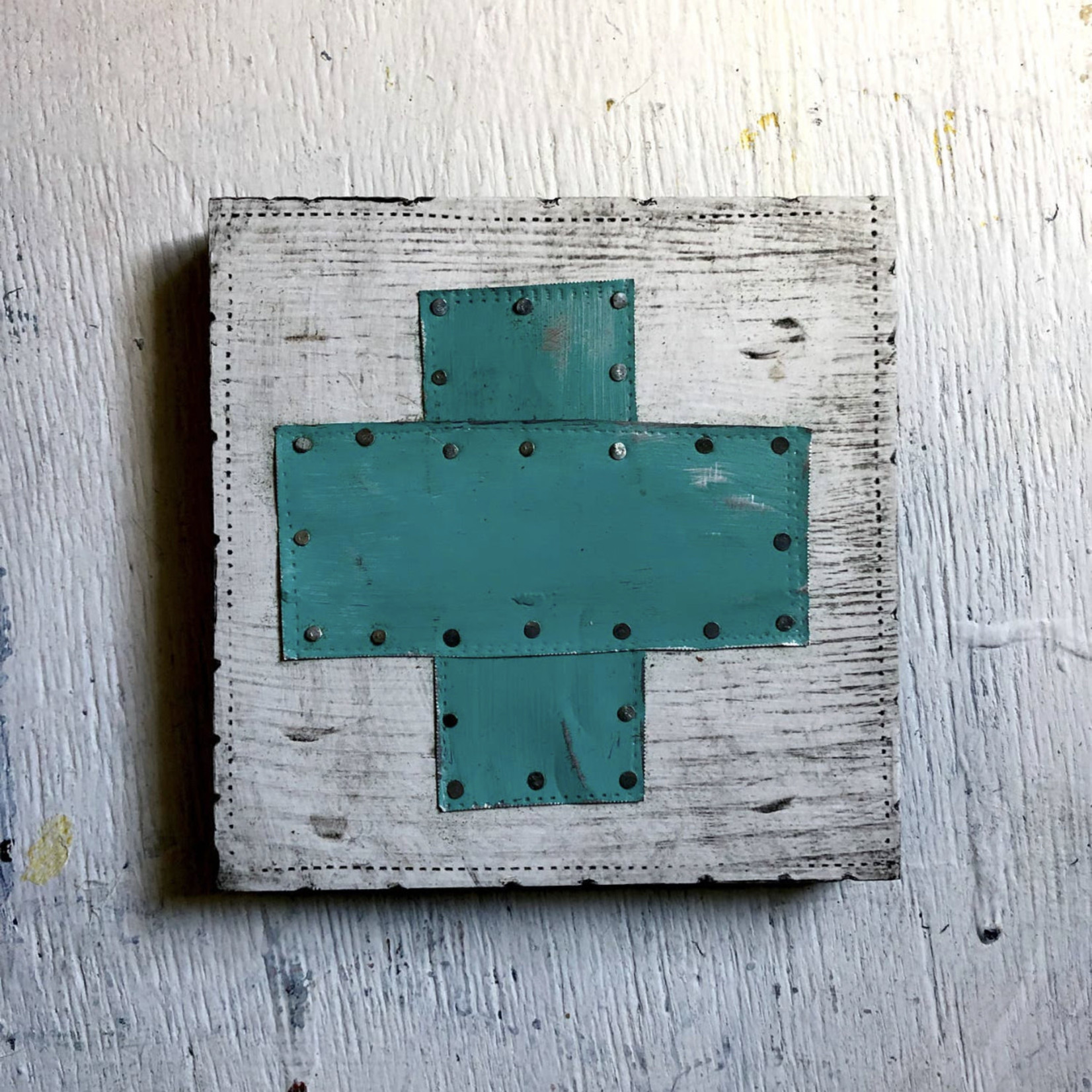 Handmade Swiss Cross - Turquoise