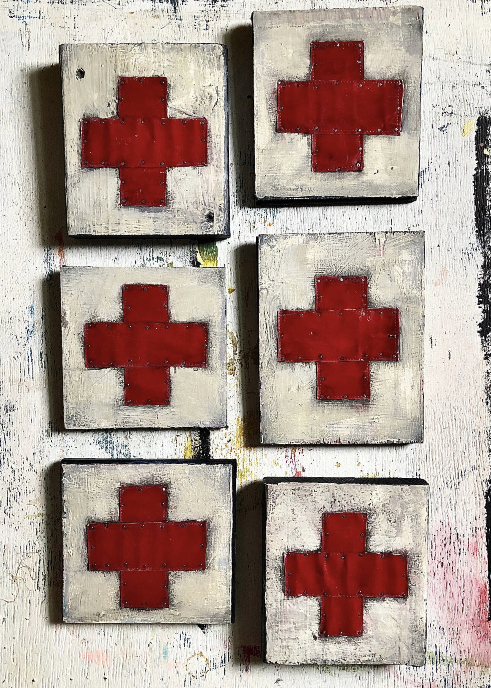 Handmade Swiss Cross - Turquoise
