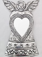 Sedona Spirit Tin Angel with Heart Mirror large