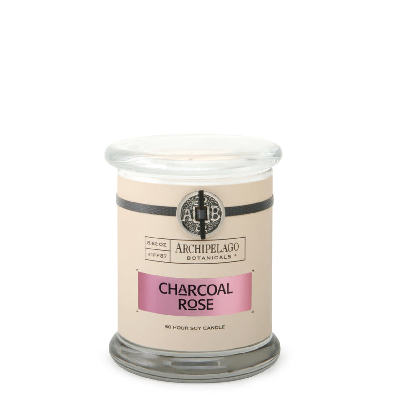 Archipelago Botanicals Archipelago  Botanicals Charcoal Rose Glass Jar Candle