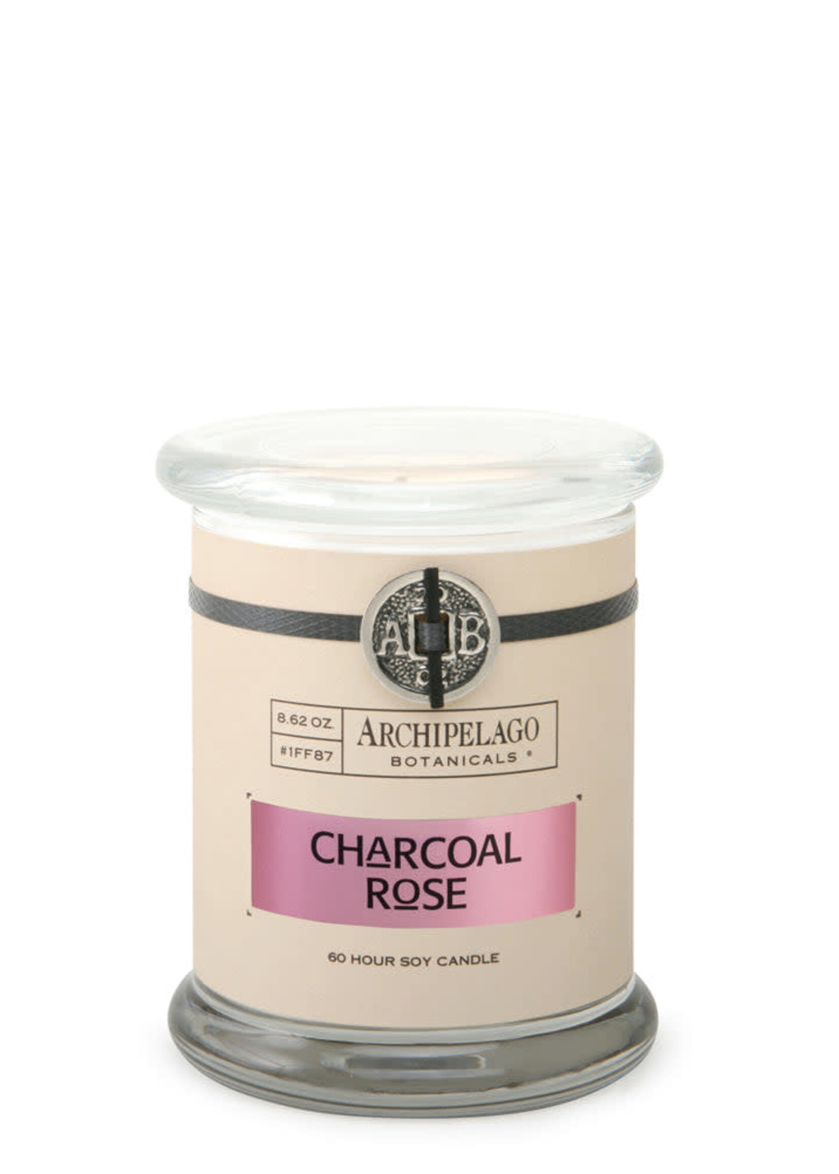 Archipelago Botanicals Archipelago  Botanicals Charcoal Rose Glass Jar Candle