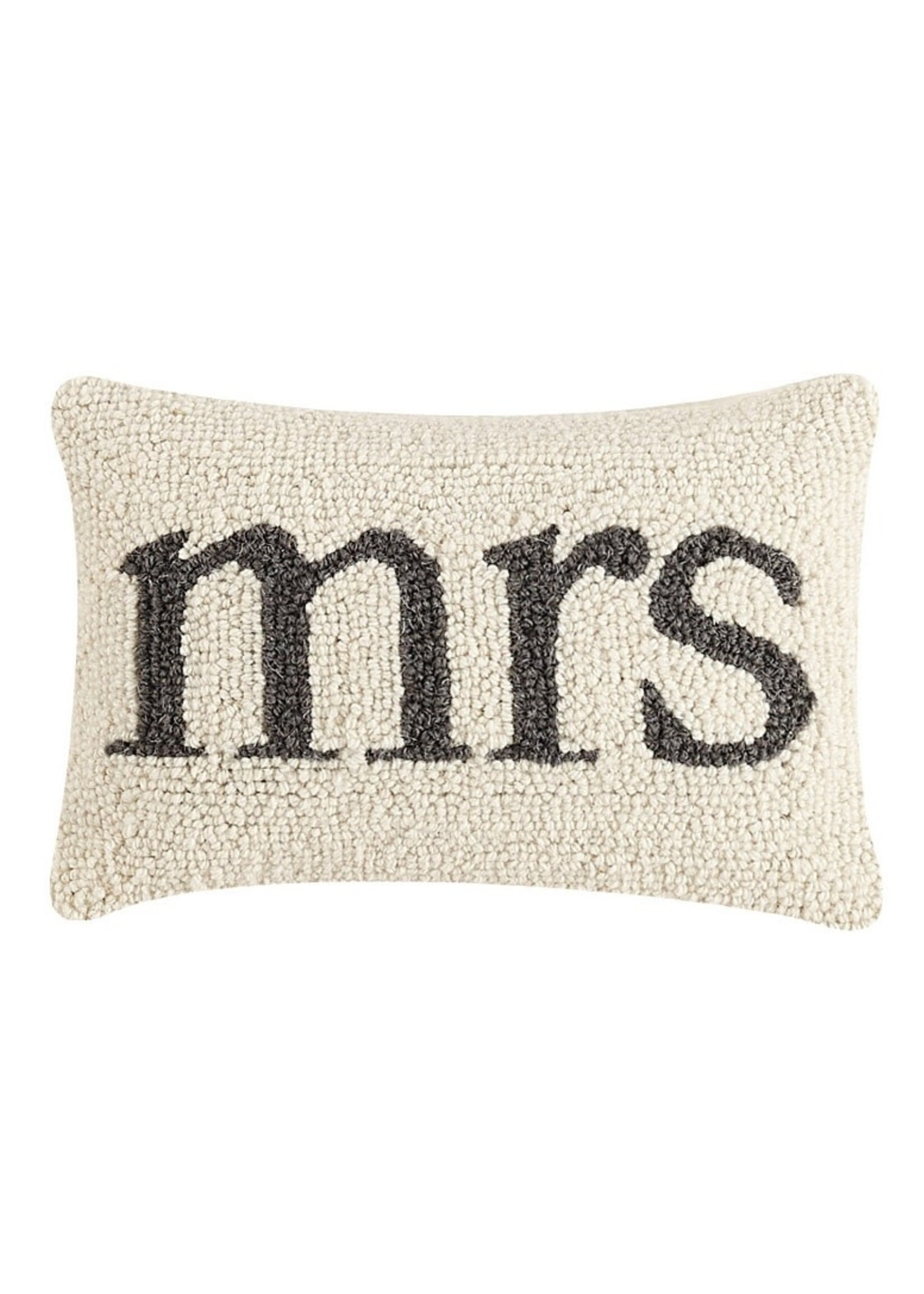Hooked Pillow - Mrs.