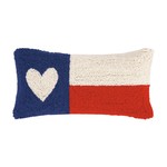Periwinkle - Pillows Hooked Pillow - Texas Flag