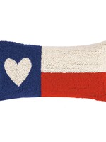 Periwinkle - Pillows Hooked Pillow - Texas Flag