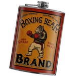 Trixie & Milo Boxing Bear Flask