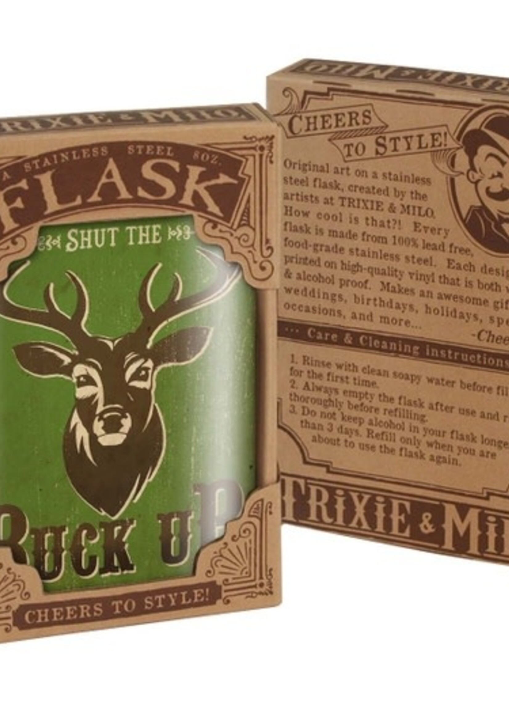 Trixie & Milo Buck Up Flask
