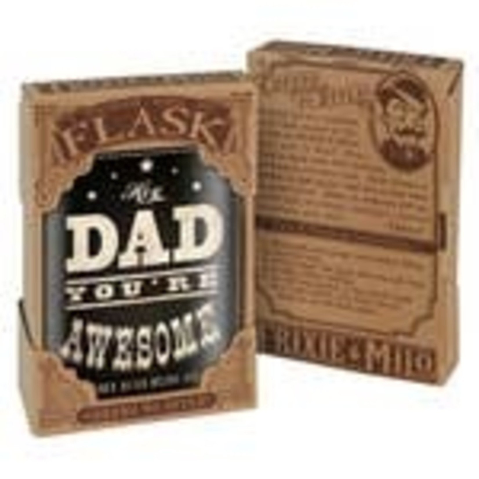 Trixie & Milo Awesome Dad Flask