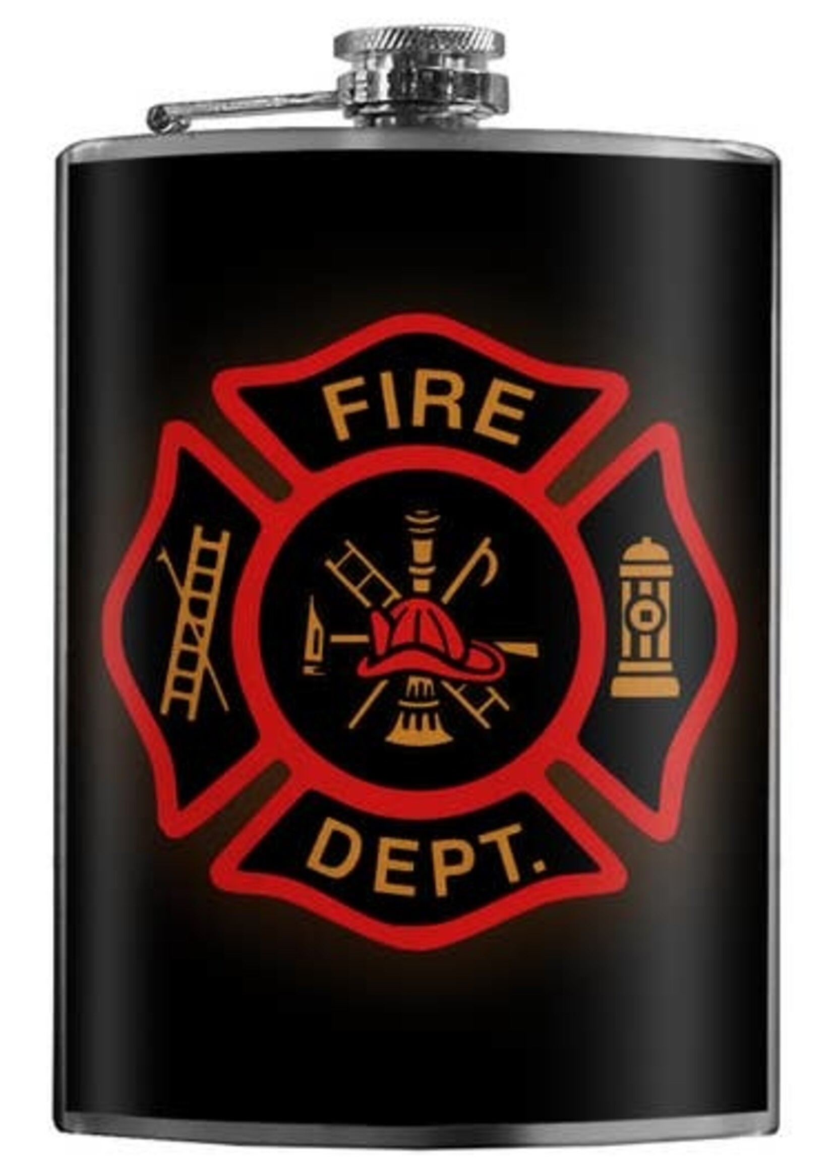 Trixie & Milo Fire Dept Flask