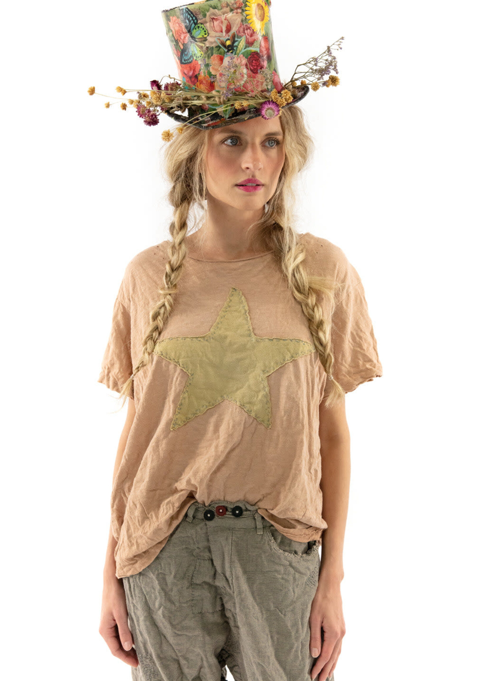 Magnolia Pearl Magnolia Pearl Star Applique Tee