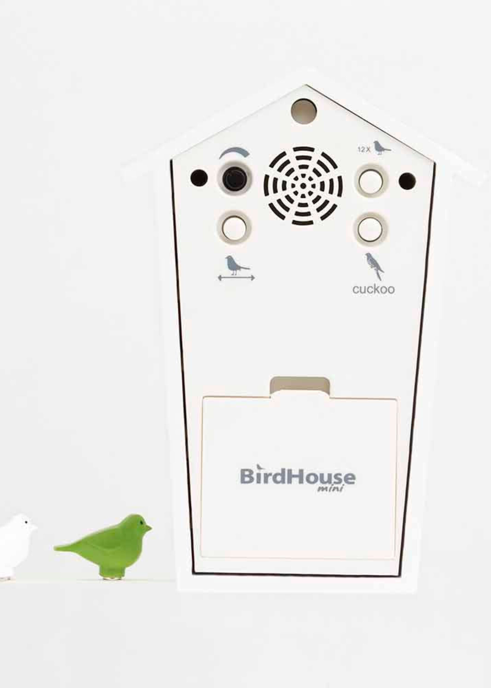 Cuckoo Clock Mini Bird House White