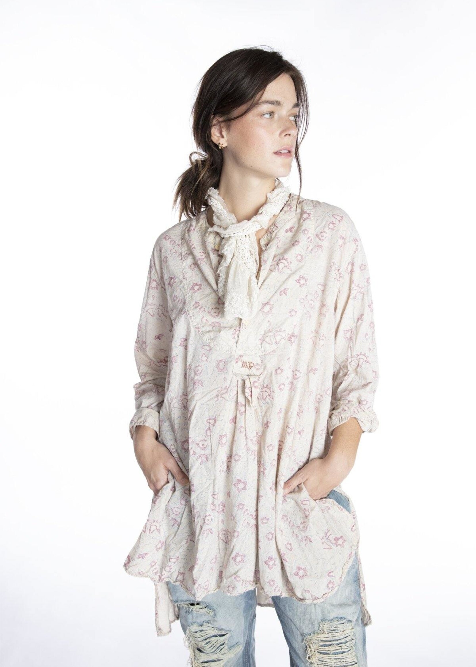 Magnolia Pearl Magnolia Pearl Block Print Ines Classic Top 928 Swell