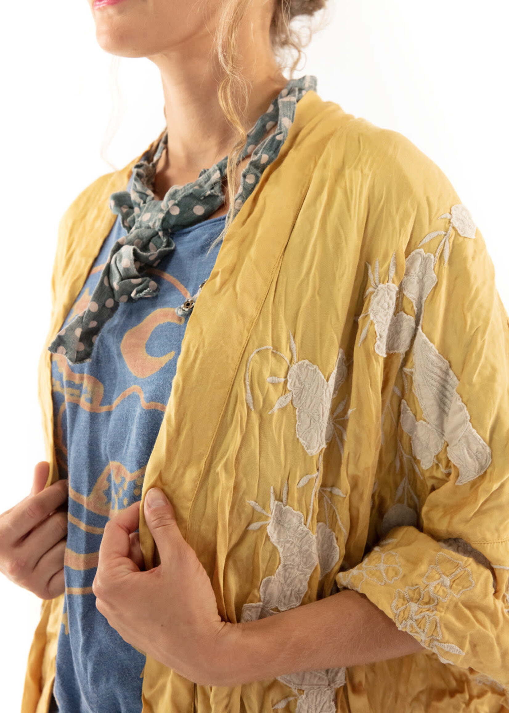 Magnolia Pearl Bird Vijji Kimono Marigold Jacket 582