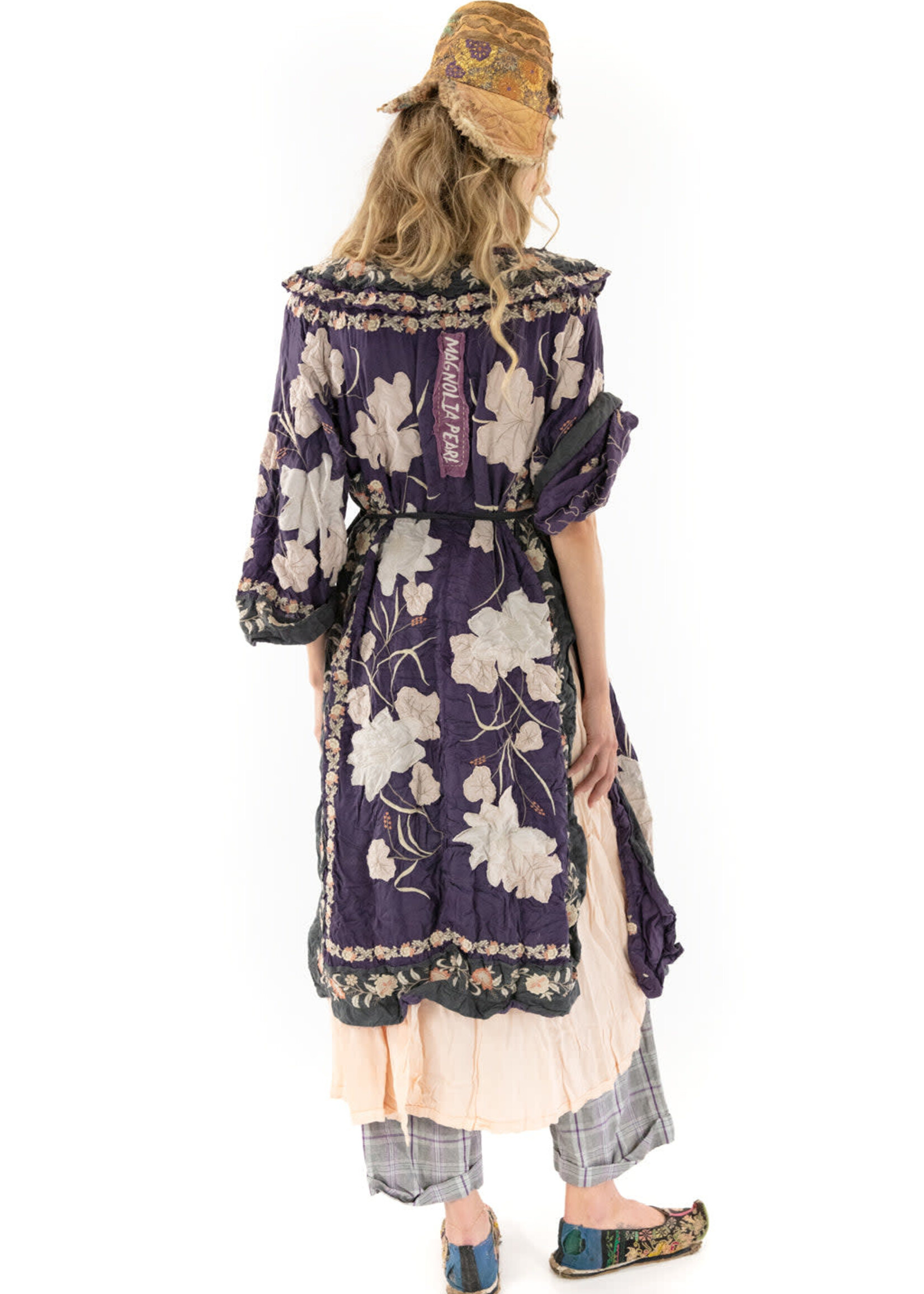 Magnolia Pearl Floral Applique Danji Kimono Enigma Jacket 591