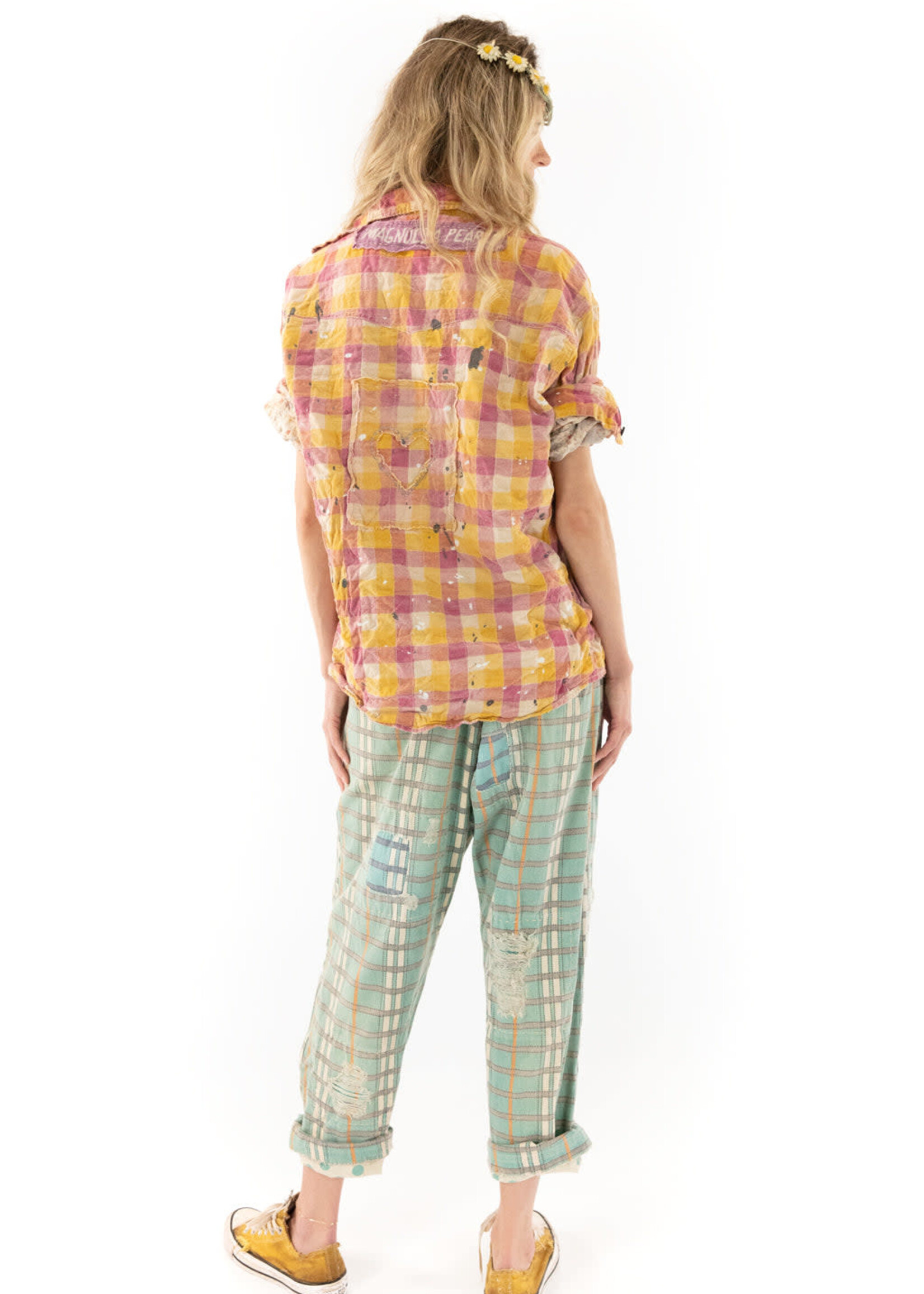 Magnolia Pearl Boyfriend Shirt Barbee Top 1143