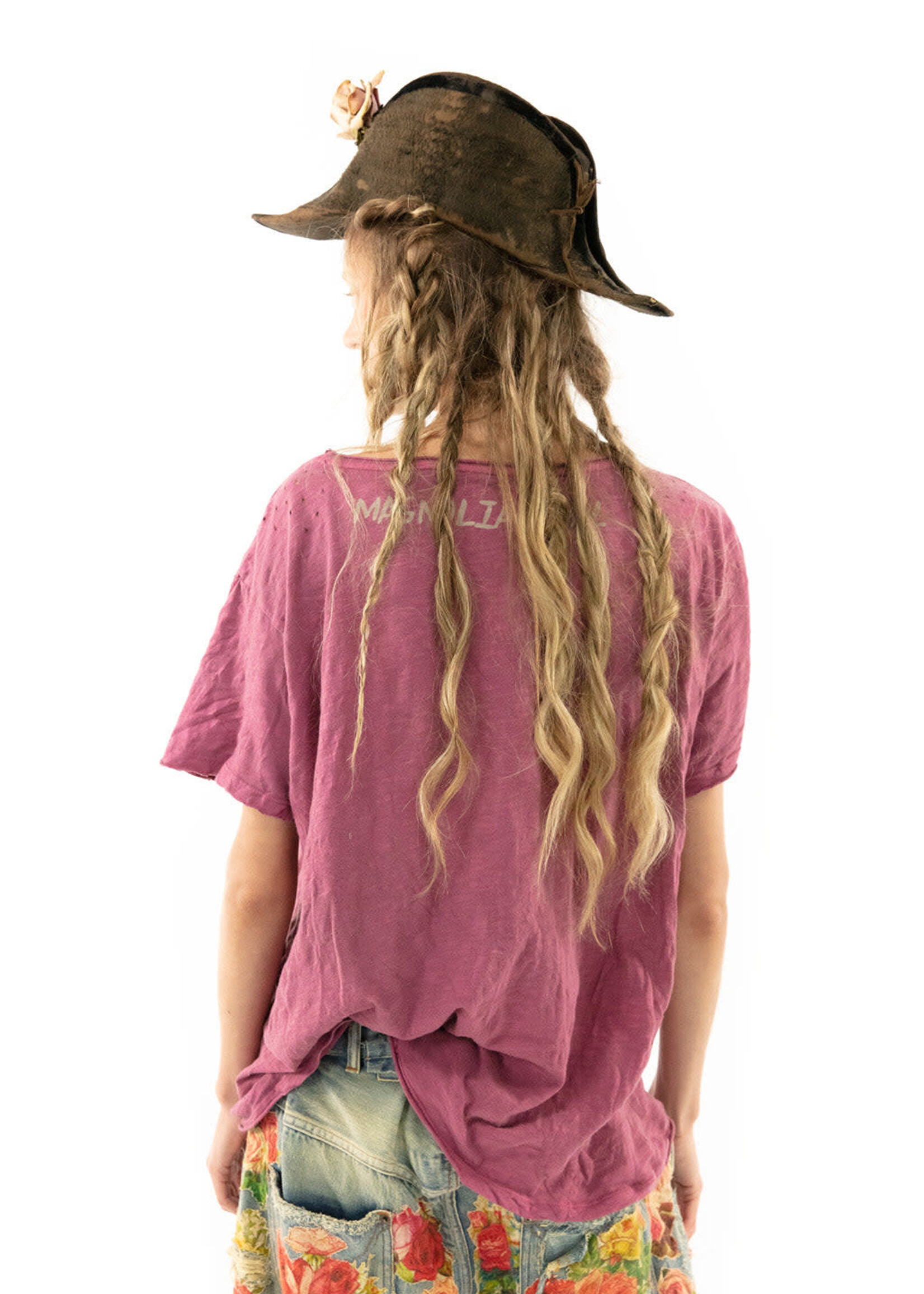 Magnolia Pearl Cosmos T, Boyfriend Cut Merlot 363