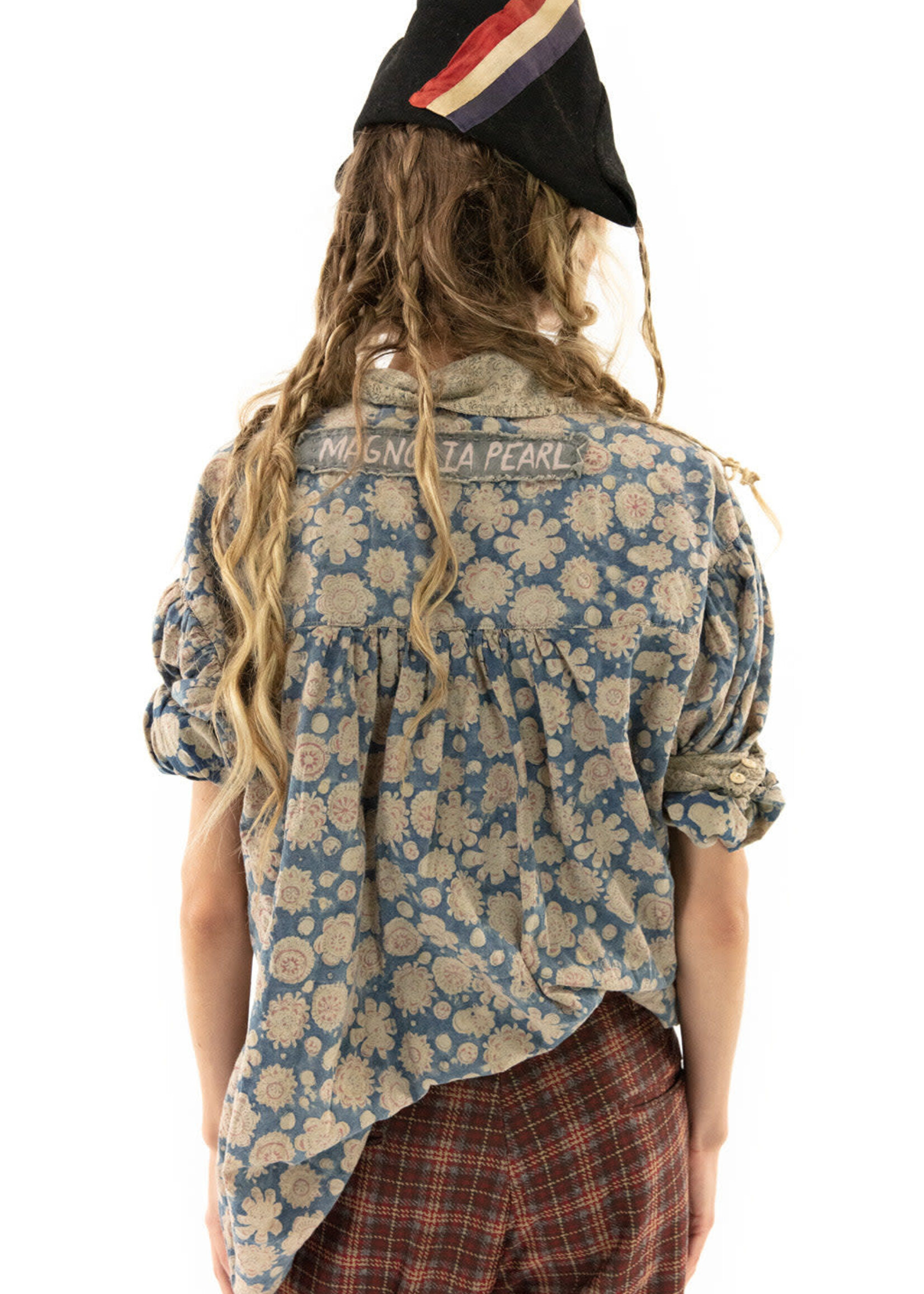 Magnolia Pearl Blockprint Tora Shirt Rourke 1144