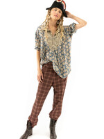 Magnolia Pearl Blockprint Tora Shirt Rourke Top 1144
