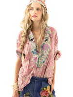 Magnolia Pearl Blockprint Tora Shirt Pere Top 1144