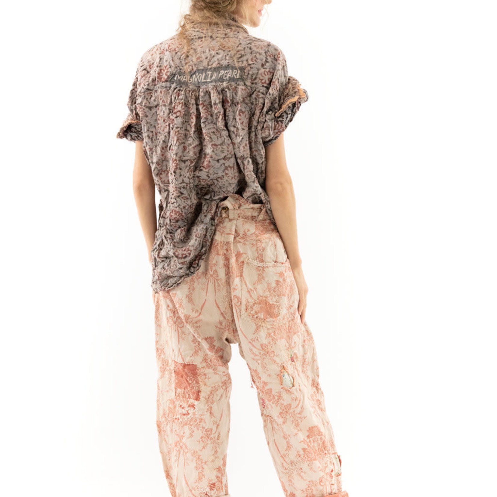 Magnolia Pearl Blockprint Tora Shirt Tresor Top 1144 One Size