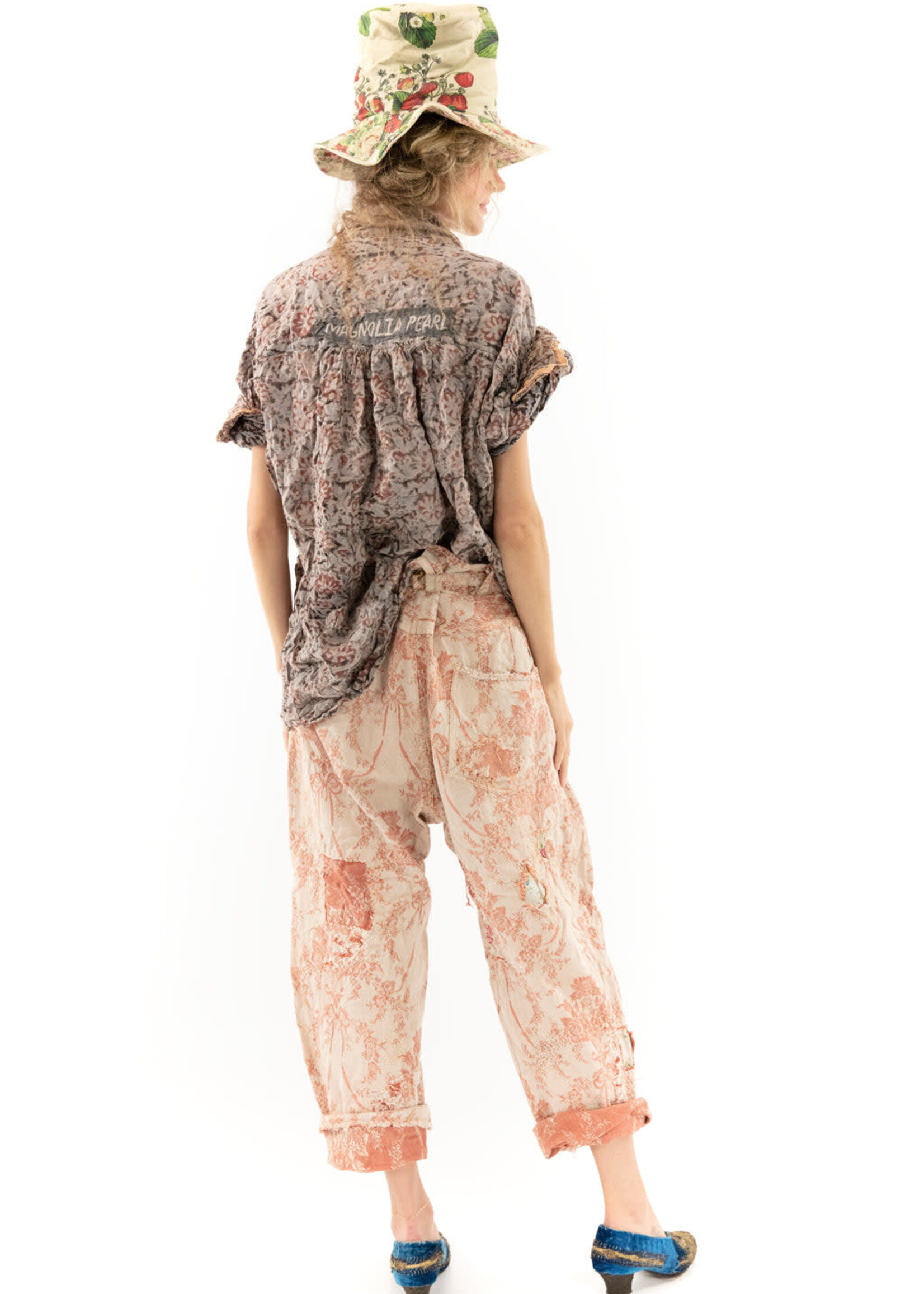 Magnolia Pearl Blockprint Tora Shirt Tresor Top 1144 One Size