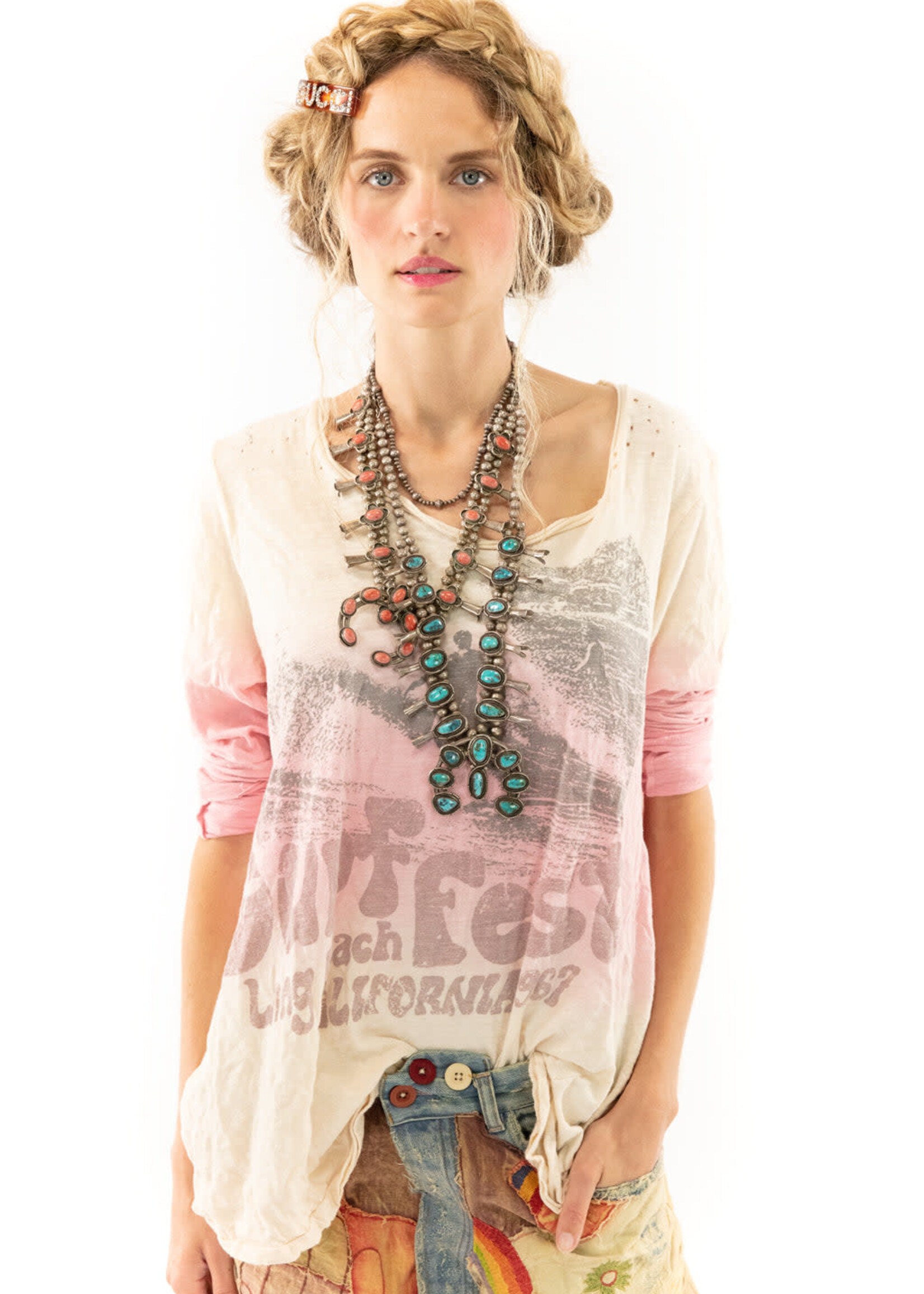 Magnolia Pearl Surf Fest Dylan Tee Dawn Patrol Top 1131