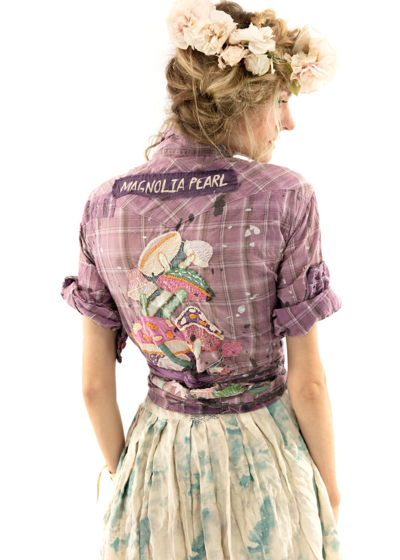 Magnolia Pearl Mushroom Kelly Western Shirt Hillside Top 1129