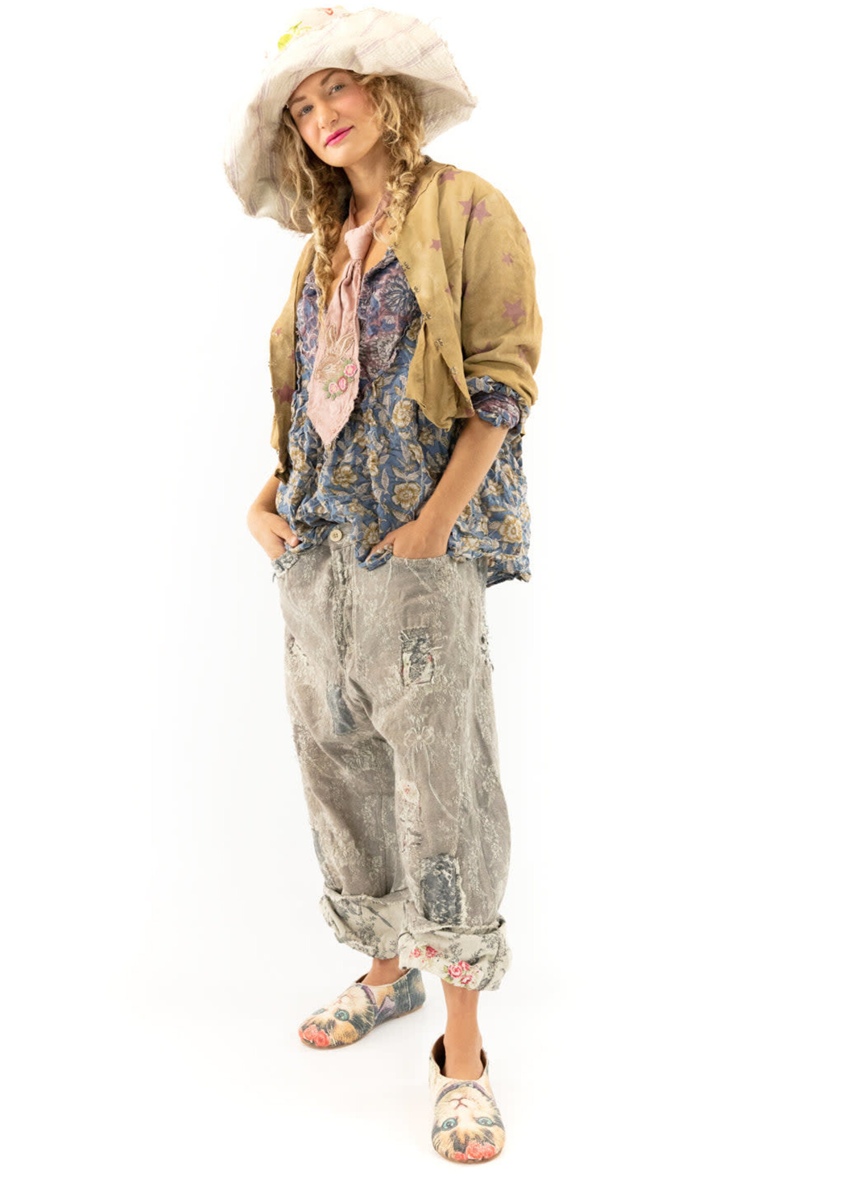Magnolia Pearl Leather Star Inna Jacket 581 Moonlight One Size