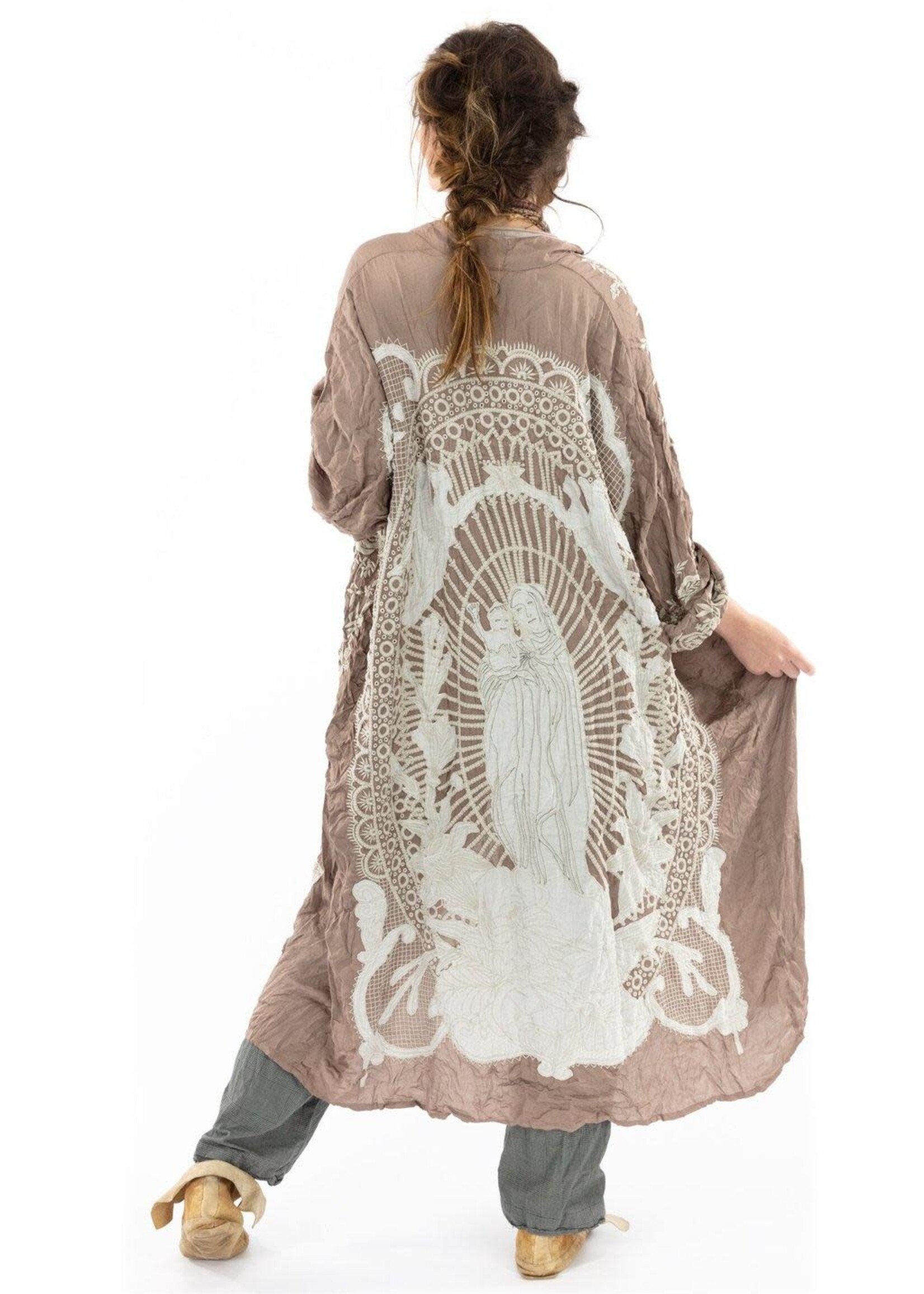 Magnolia Pearl Applique Blessed Kimono Clay Jacket 505