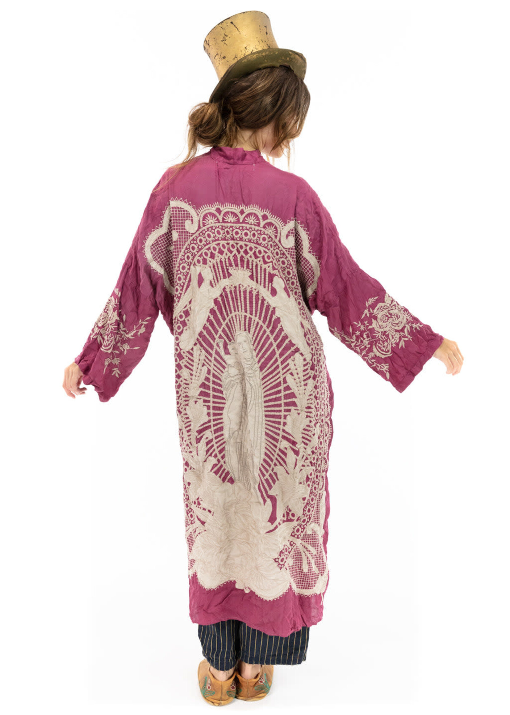Magnolia Pearl Applique Blessed Kimono Hibiscus Jacket 505