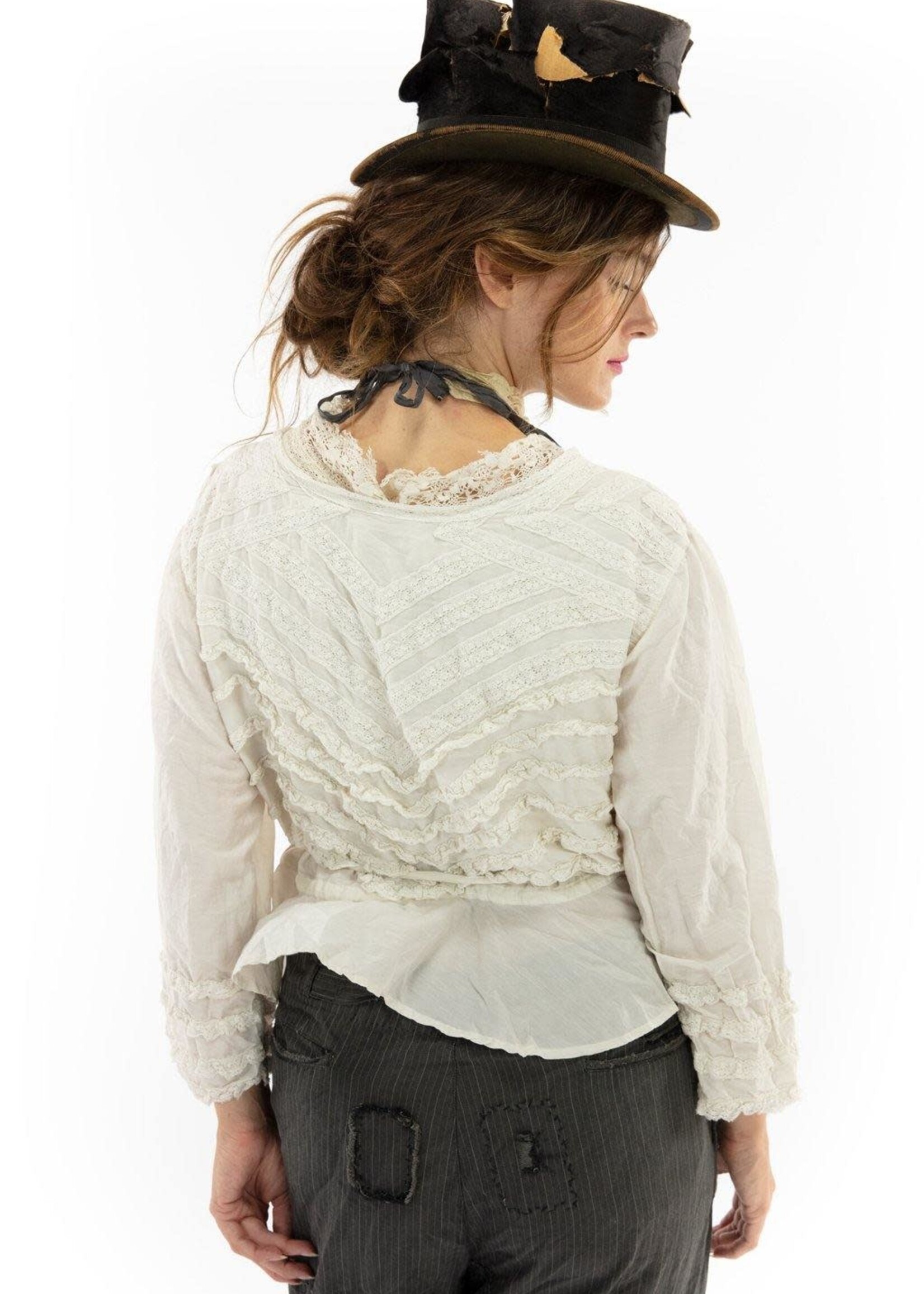 Magnolia Pearl Silk Anna Mariah Blouse Top1037 Moonlight