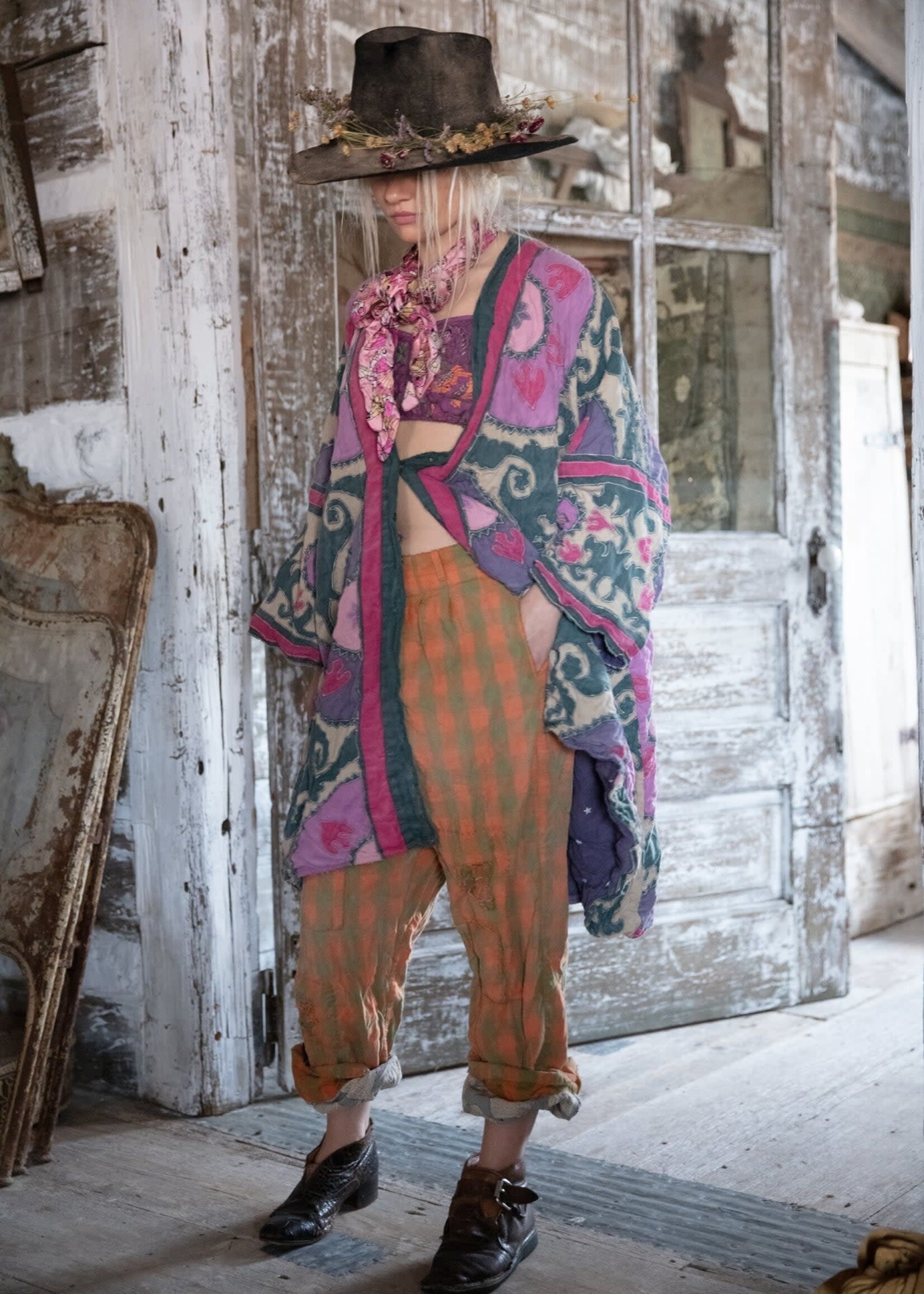 Magnolia Pearl Applique Hippie Coat Jacket587 Bazaar