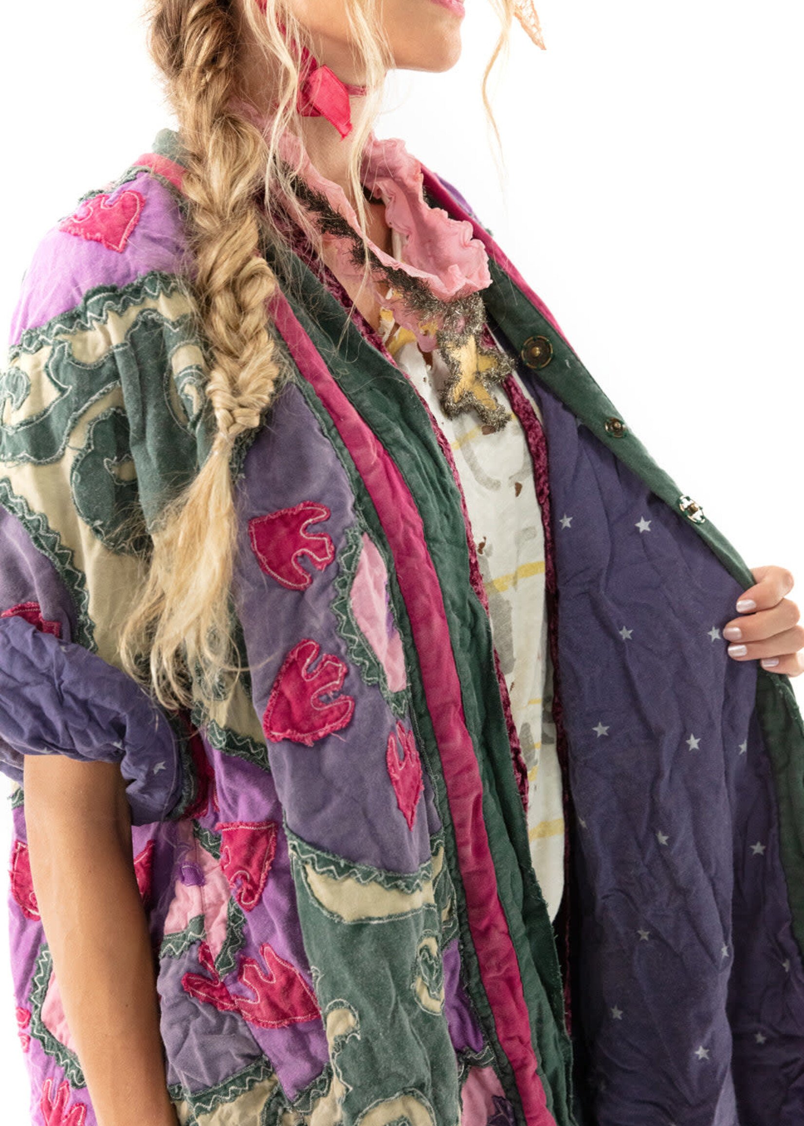 Magnolia Pearl Applique Hippie Coat Jacket587 Bazaar
