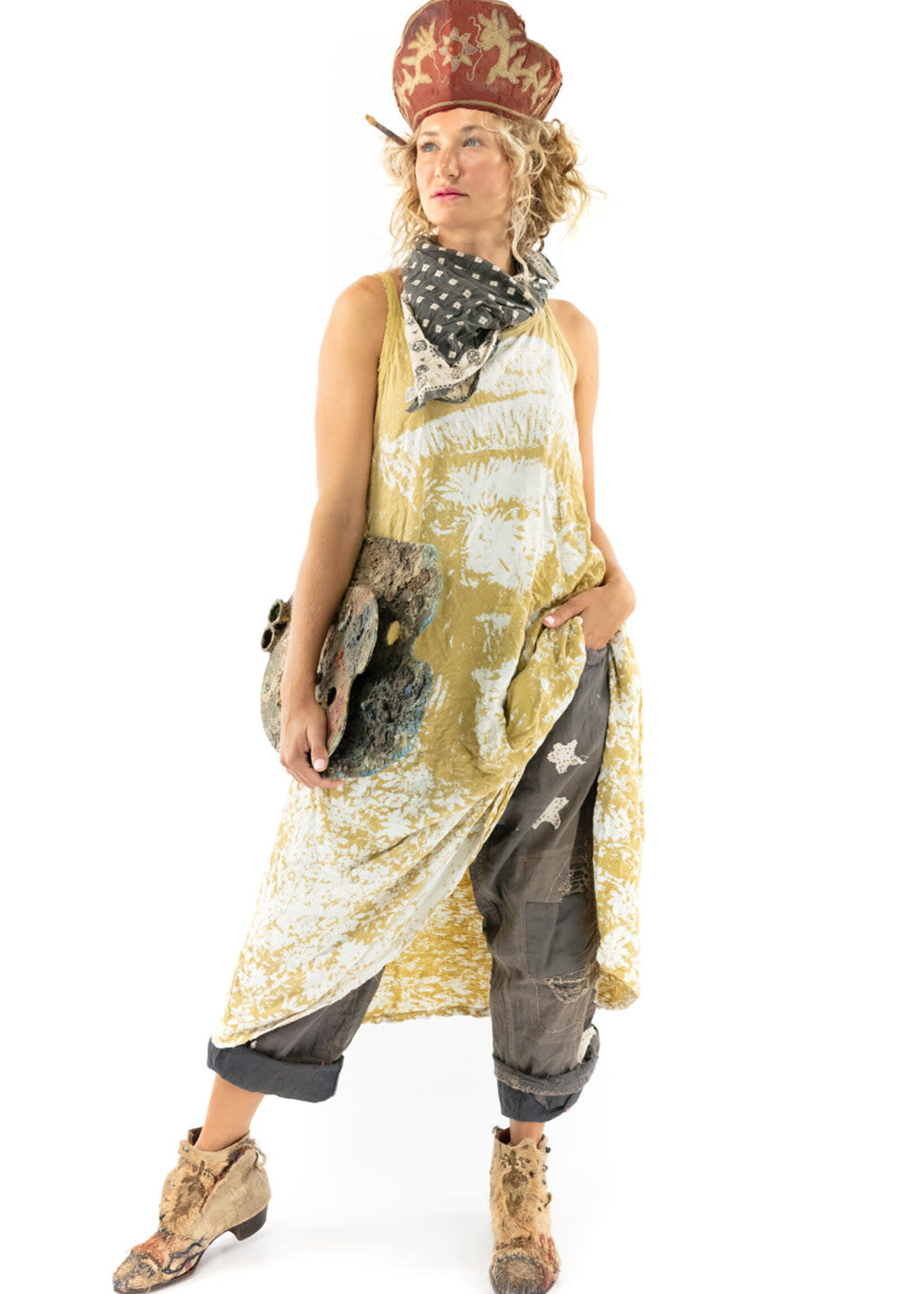 Magnolia Pearl What Is Enough Lana Tank Dress840 Marigold