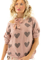 Magnolia Pearl Rory Heart Sweatshirt Top 1156 Cupid