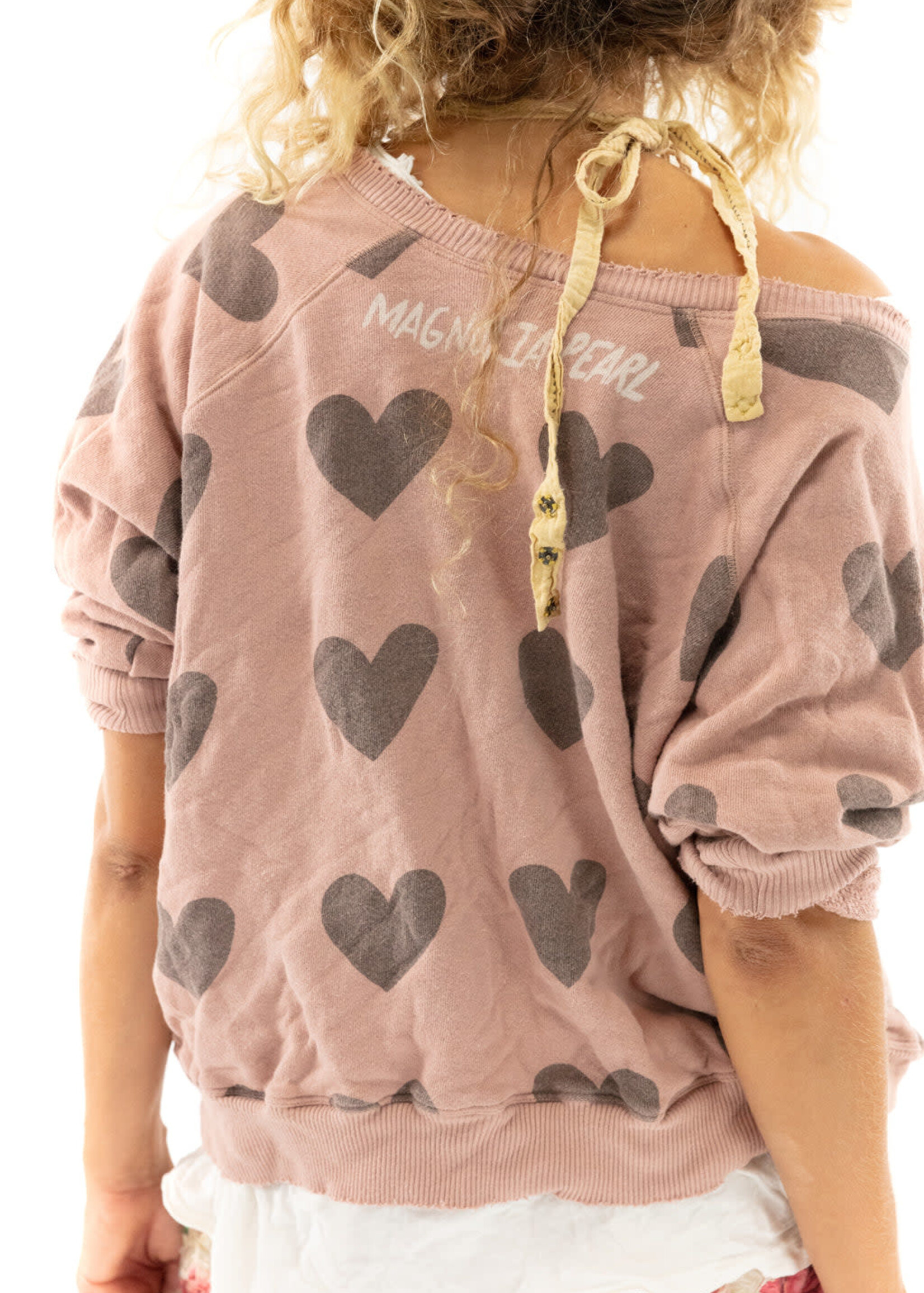 Magnolia Pearl Rory Heart Sweatshirt Top 1156 Cupid