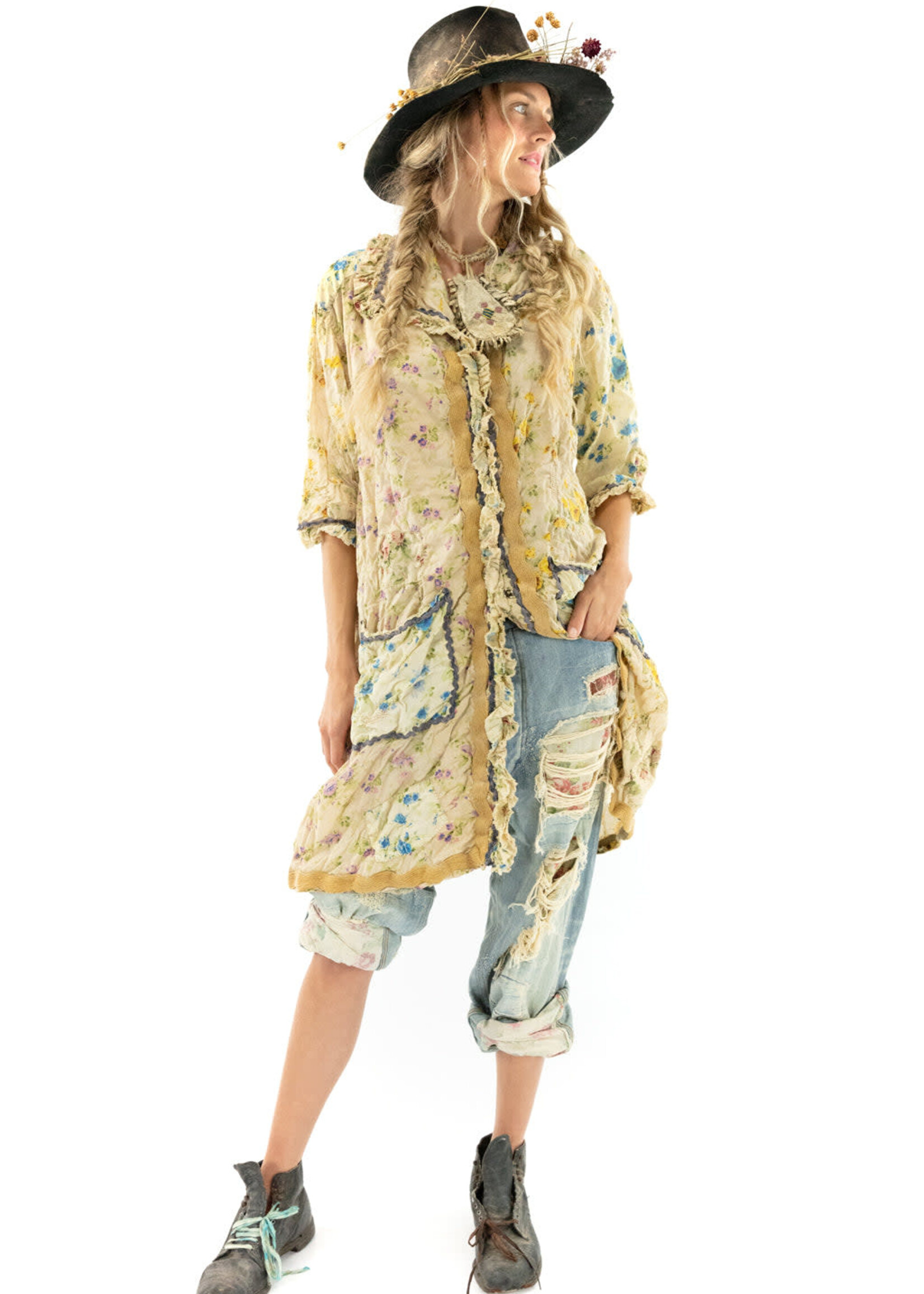 Magnolia Pearl Floral Sipsey Smock Dress 834 Bee Charmer