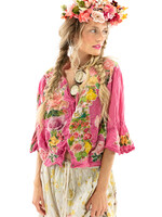 Magnolia Pearl Applique Maelee Blouse Top 1115 Roza