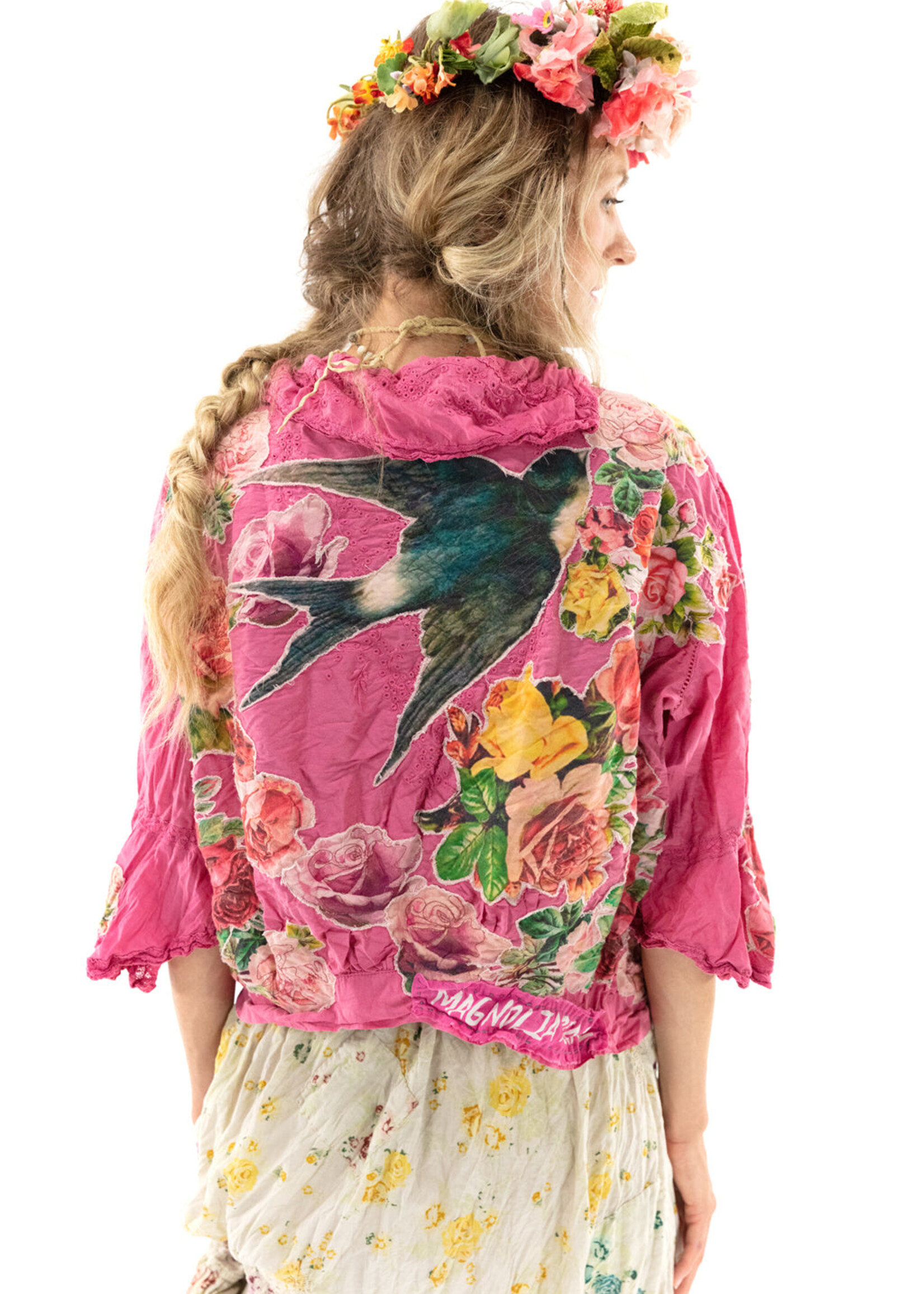 Magnolia Pearl Applique Maelee Blouse Top 1115 Roza