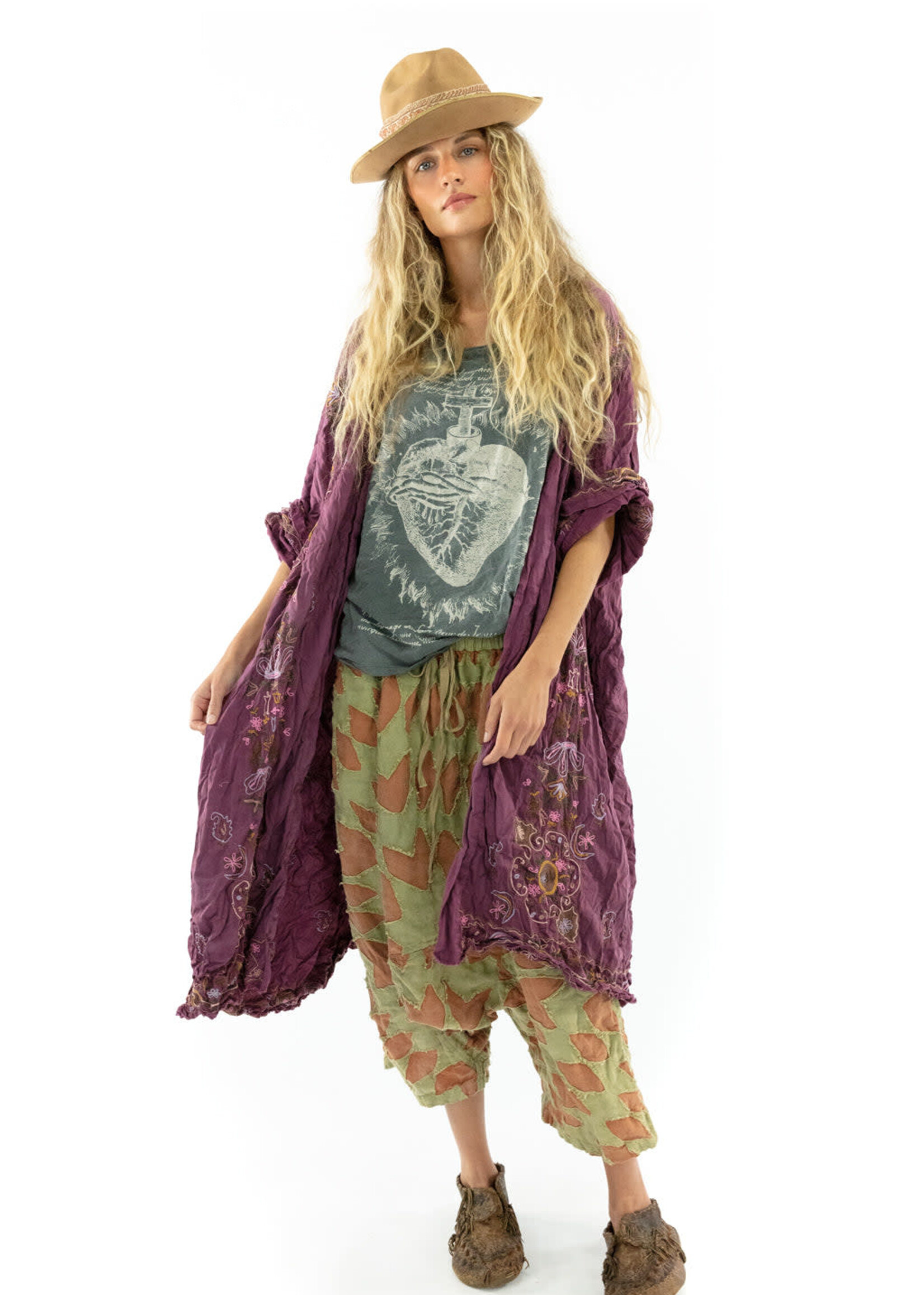 Magnolia Pearl MP Embroidered Belinay Kimono Jacket 509 Covet One Size