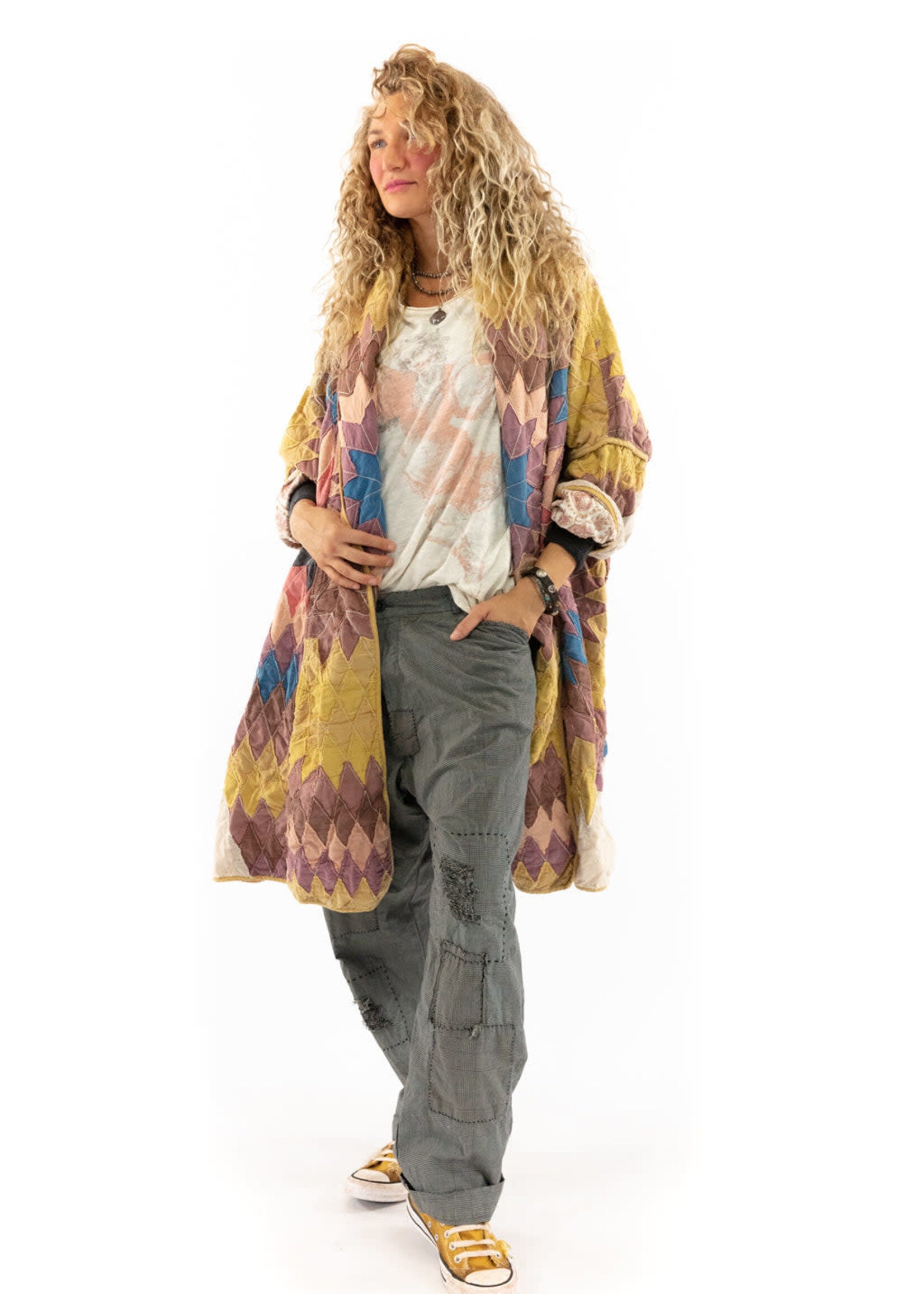 Magnolia Pearl Quiltwork Taos Kimono Jacket 540 Mateo