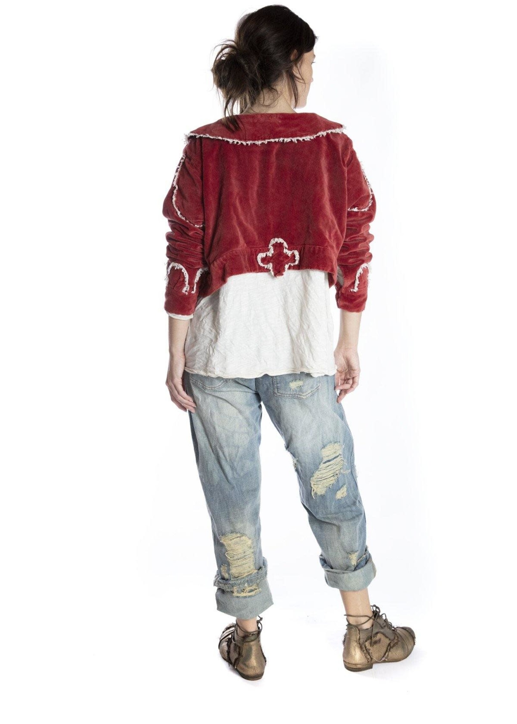 Magnolia Pearl Velvet Oracle Cropped Coat jacket 463 dorothy