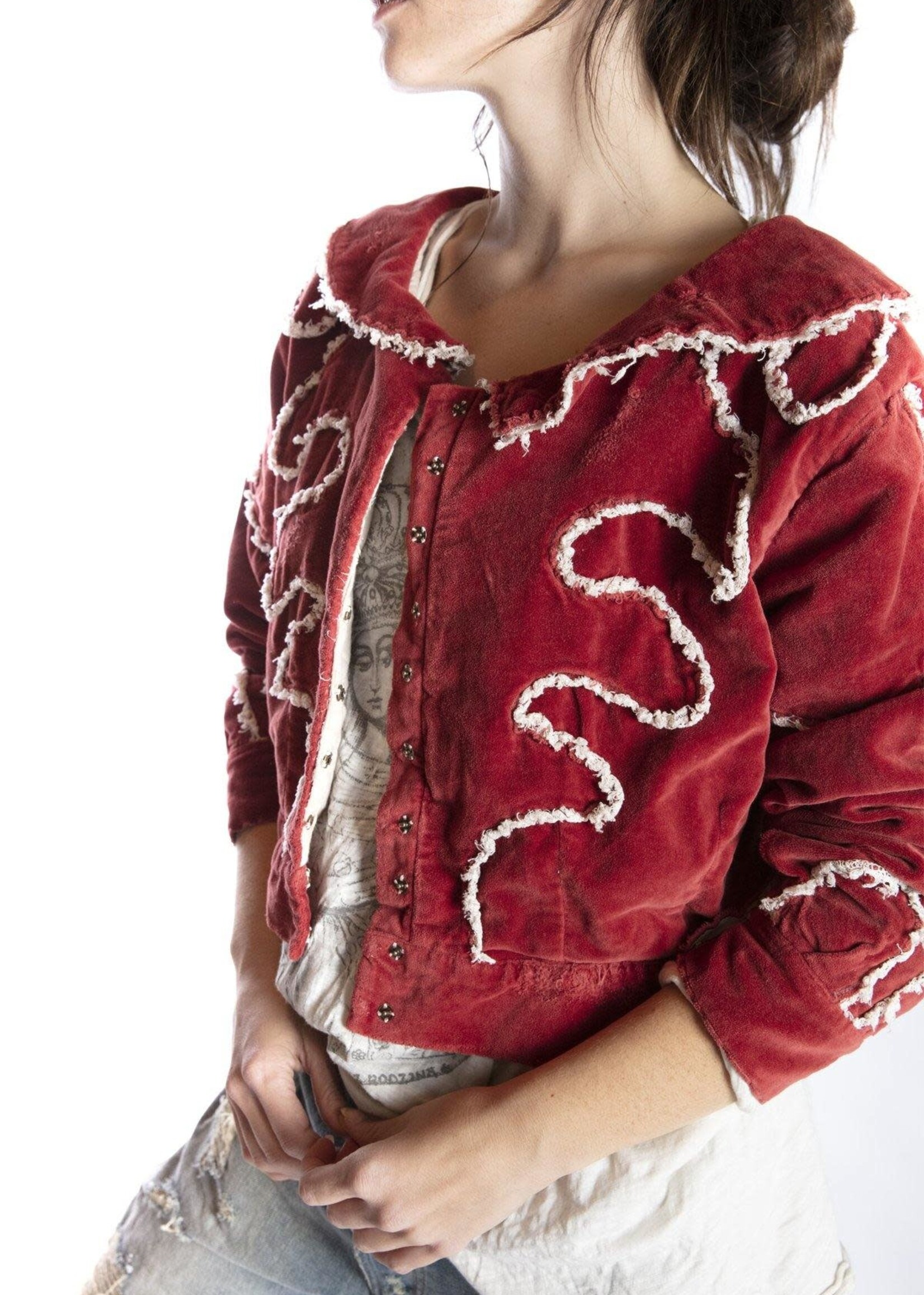 Magnolia Pearl Velvet Oracle Cropped Coat jacket 463 dorothy