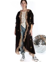 Magnolia Pearl Velvet Sequtar Applique Em Jacket 461 rooted