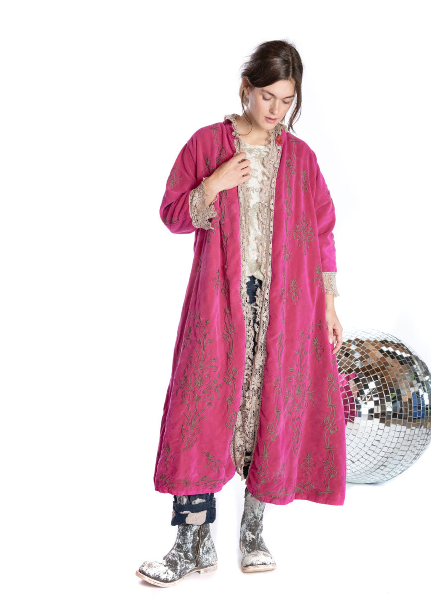 Magnolia Pearl Velvet Oleary Coat Jacket 438 Roza