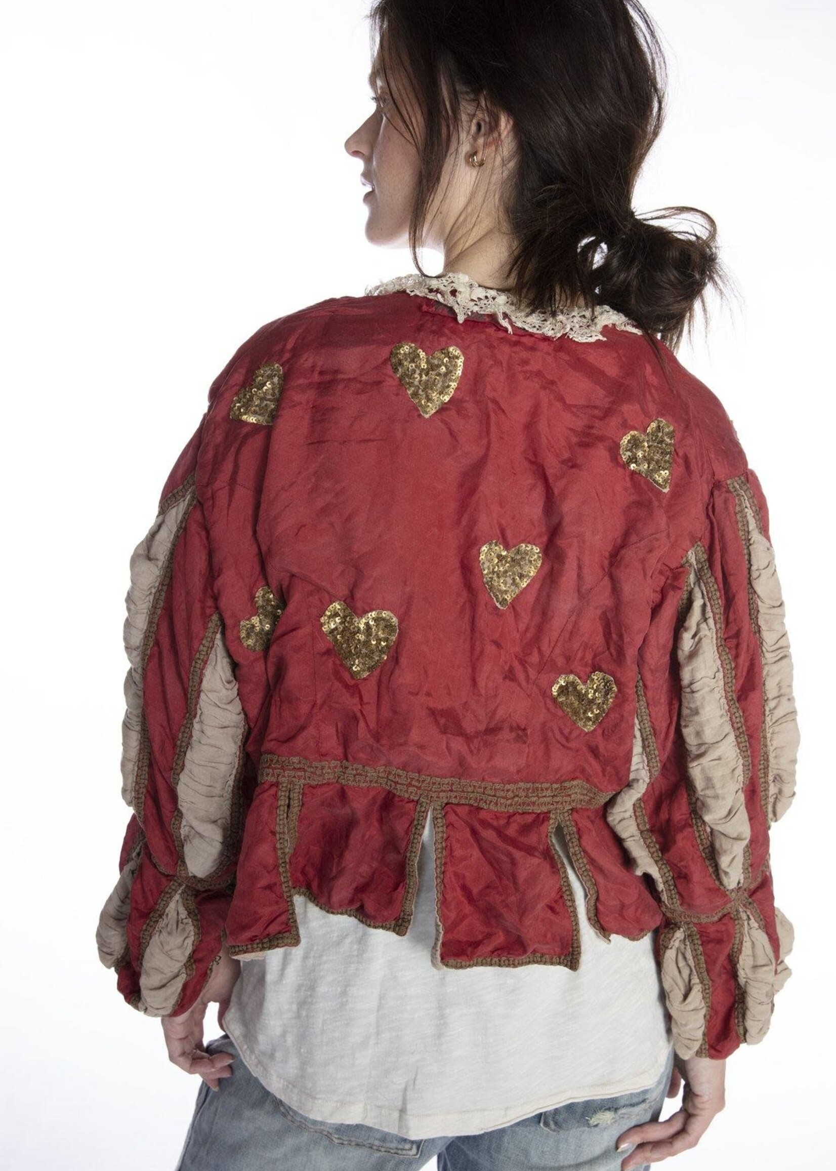 Magnolia Pearl Silk Cropped Monique Jacket 456 bastille