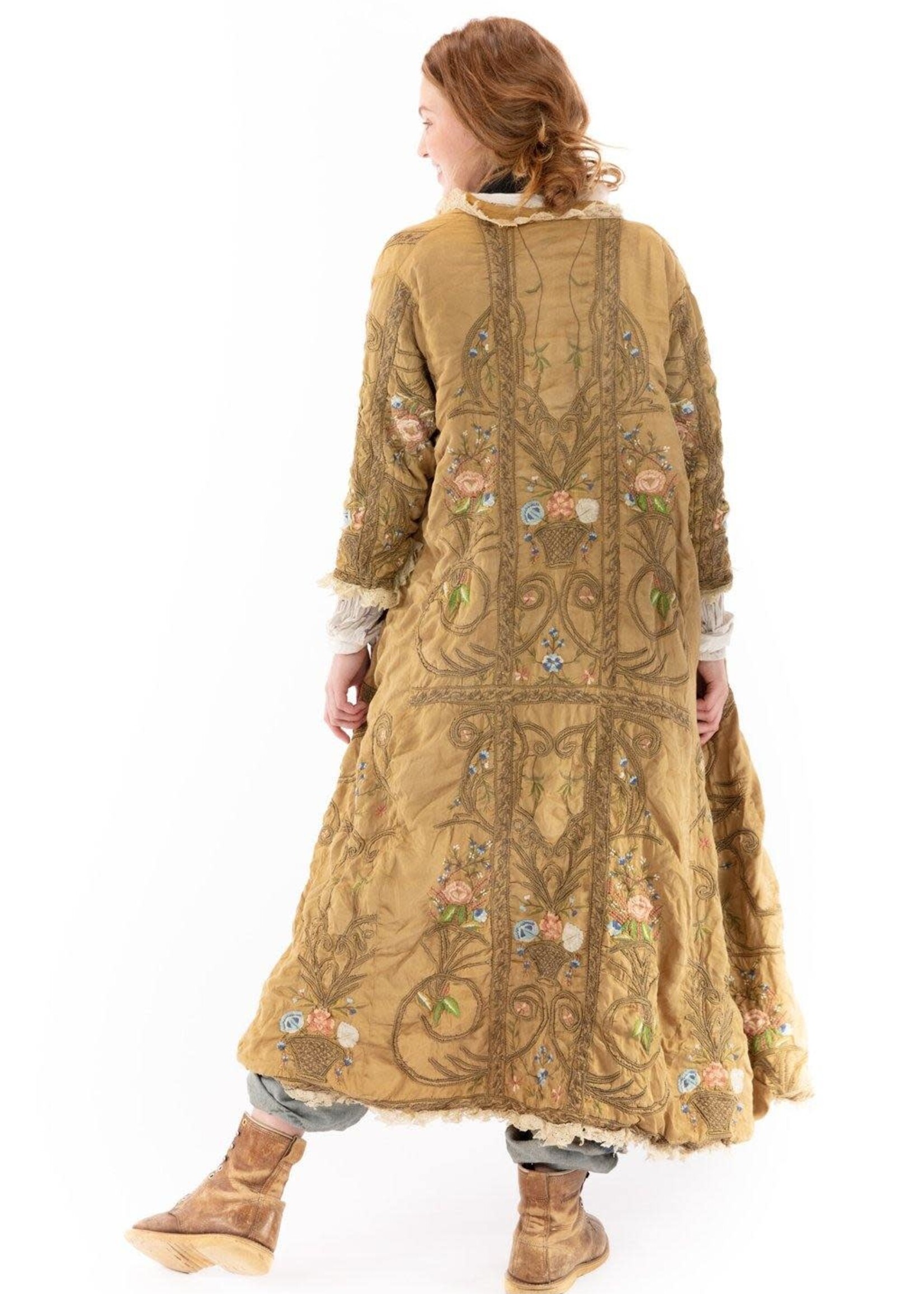Magnolia Pearl Embroidered OLeary Coat jacket 471 baltic amber