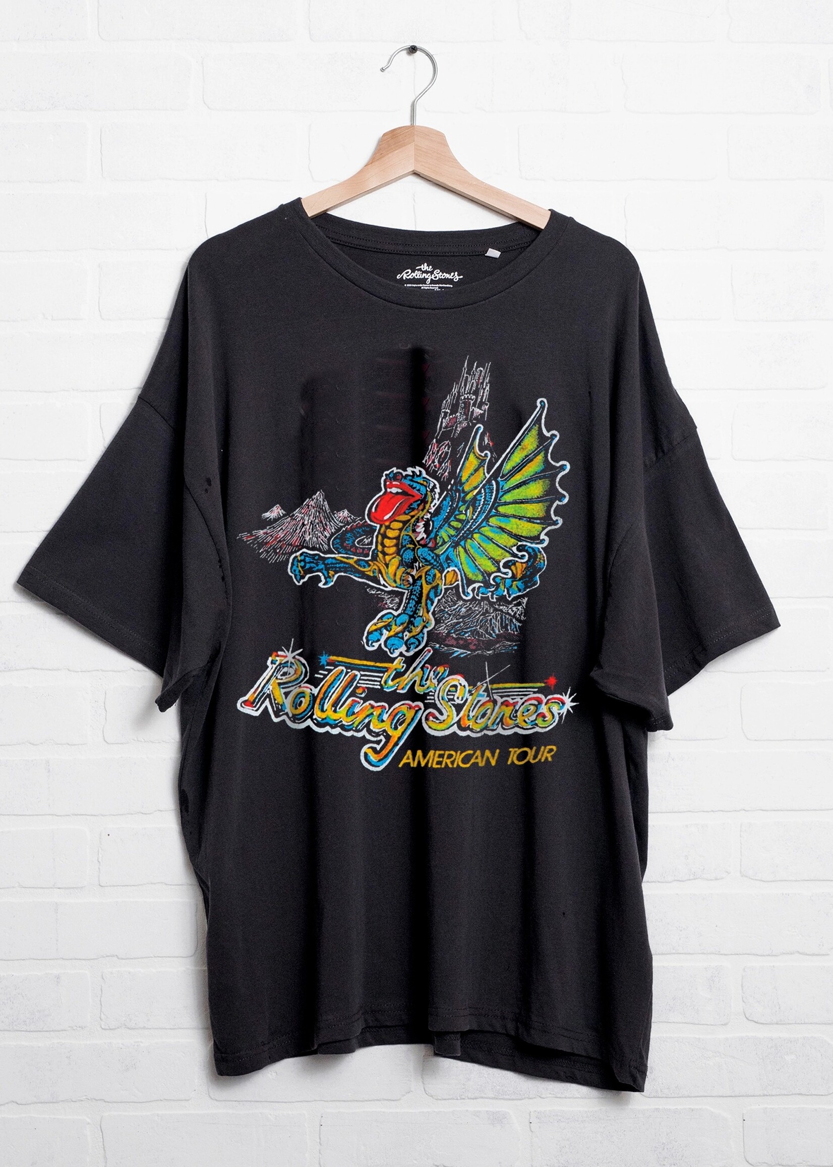 Livy Lu Rolling Stones Dragon TShirt O/S #50-TPS
