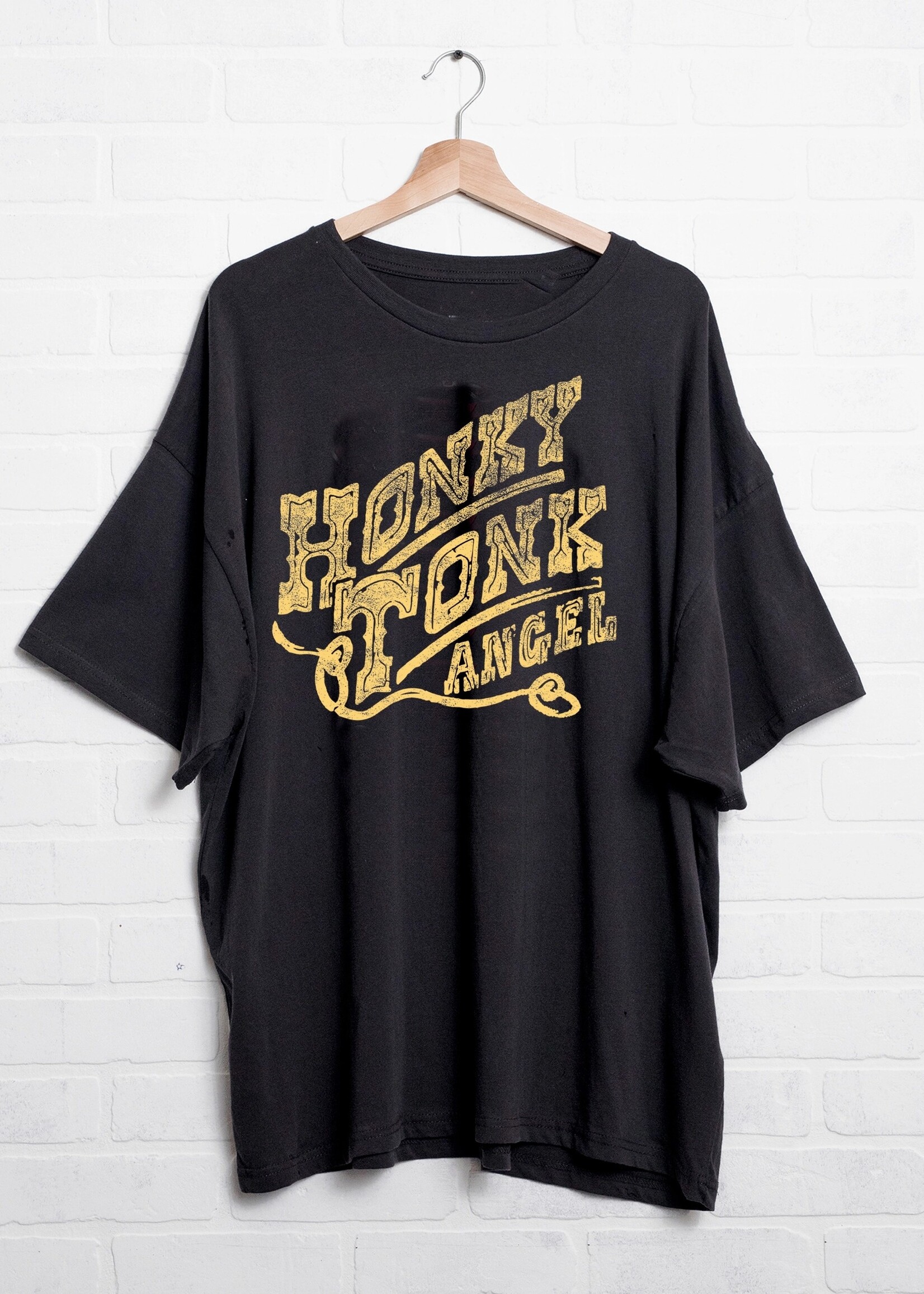 Livy Lu Honky Tonk Angel Tshirt O/S #50-TPS