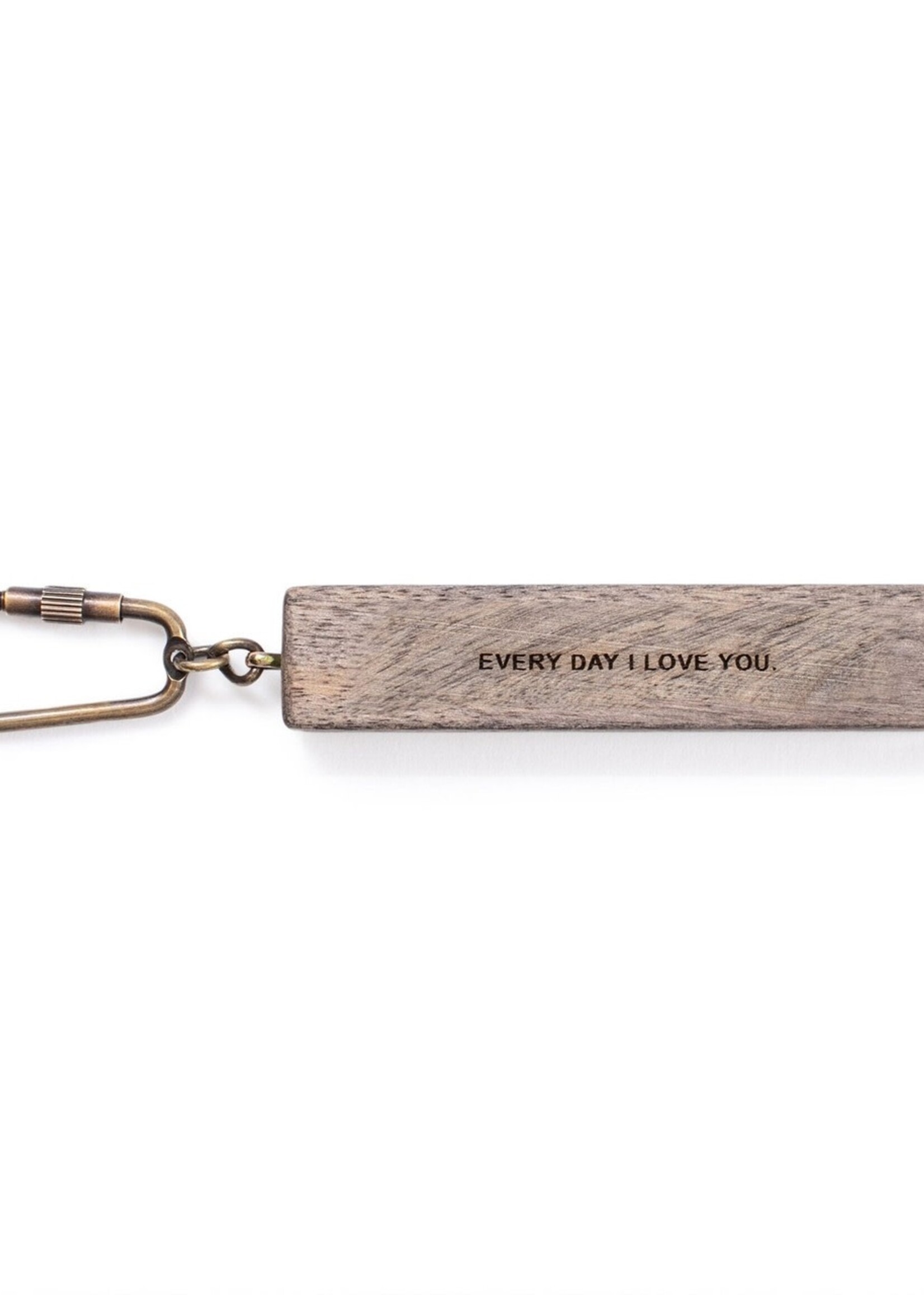 Sugarboo & Co. Sugarboo & Co Wood Quote Keychain