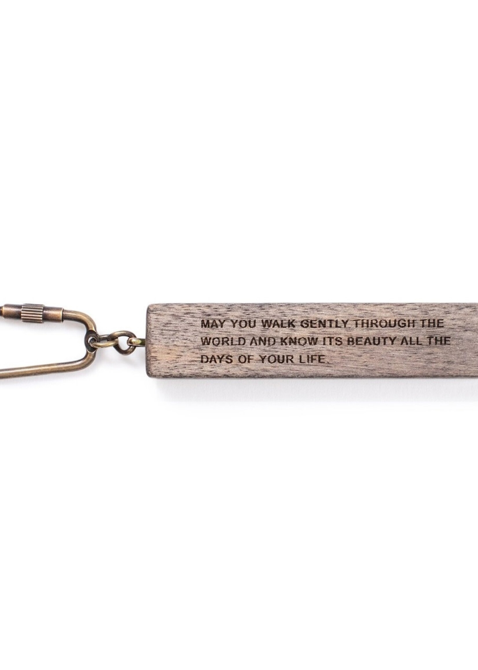Sugarboo & Co. Sugarboo & Co Wood Quote Keychain